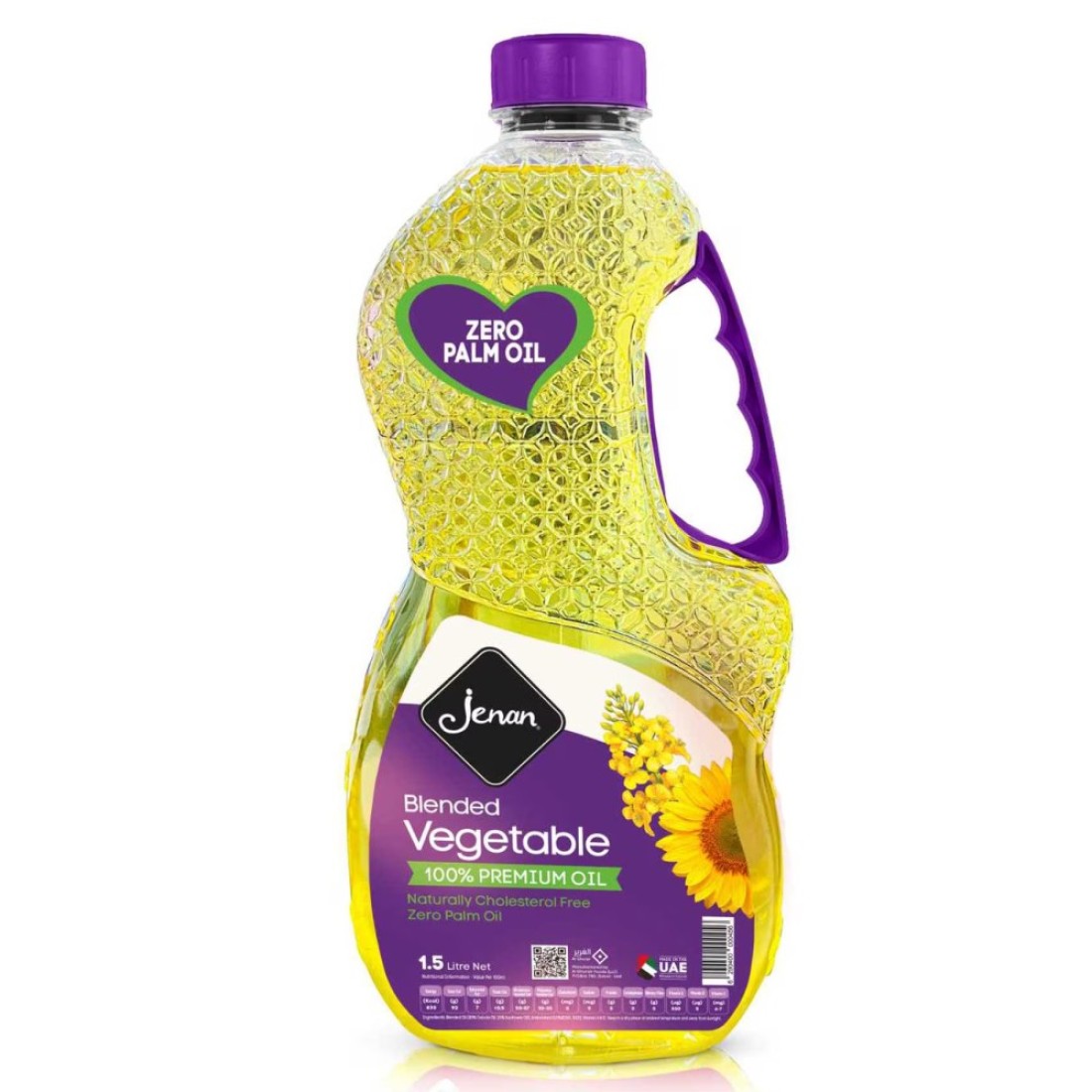 Jenan Zero Blend Vegetable Oil 1.5L Pack of 2