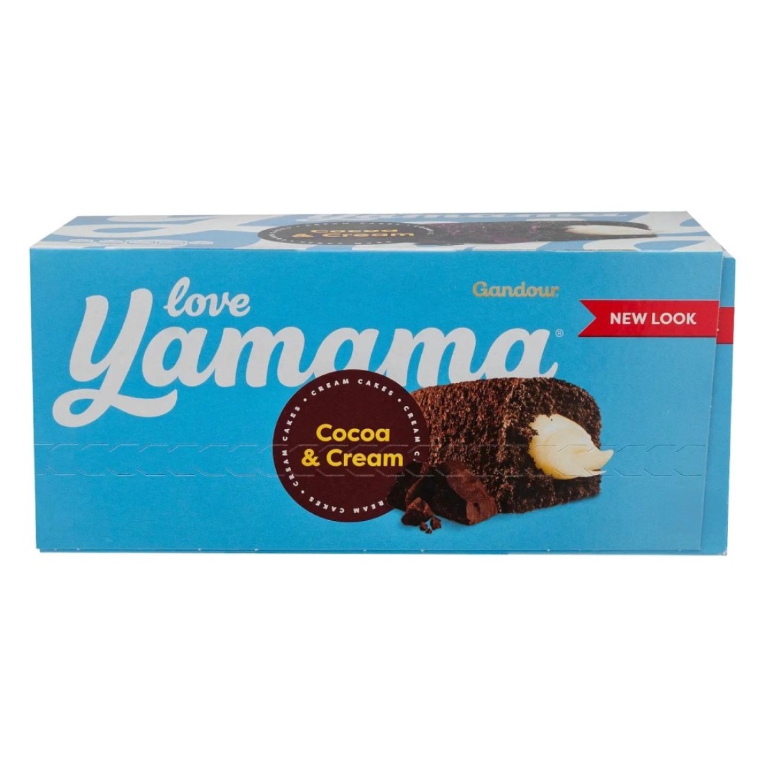 Gandour Yamama Cocoa and Cream Cake, 40g Pack of 12