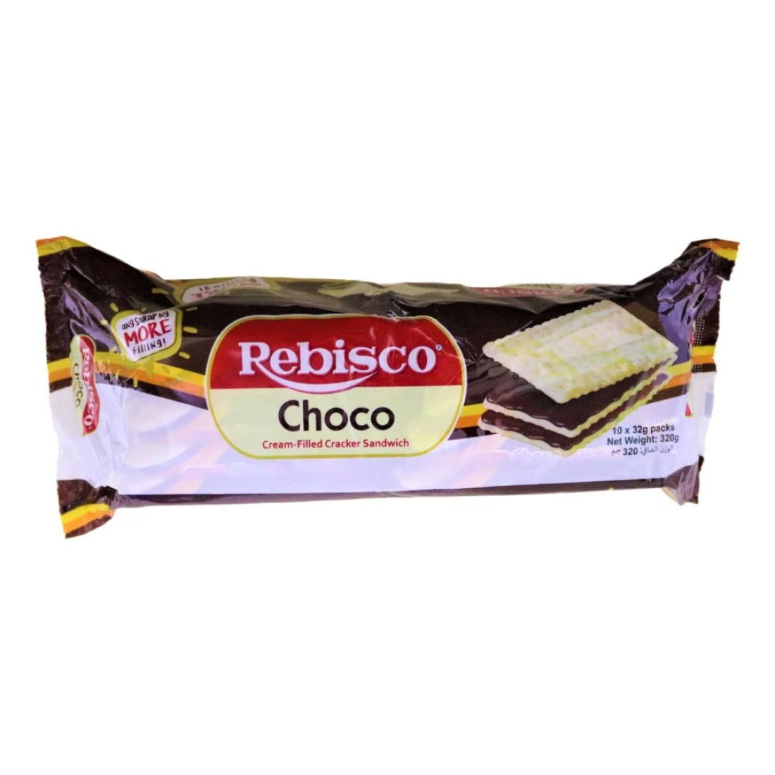 Rebisco Choco Cream-Filled Sandwich Biscuits, 320g