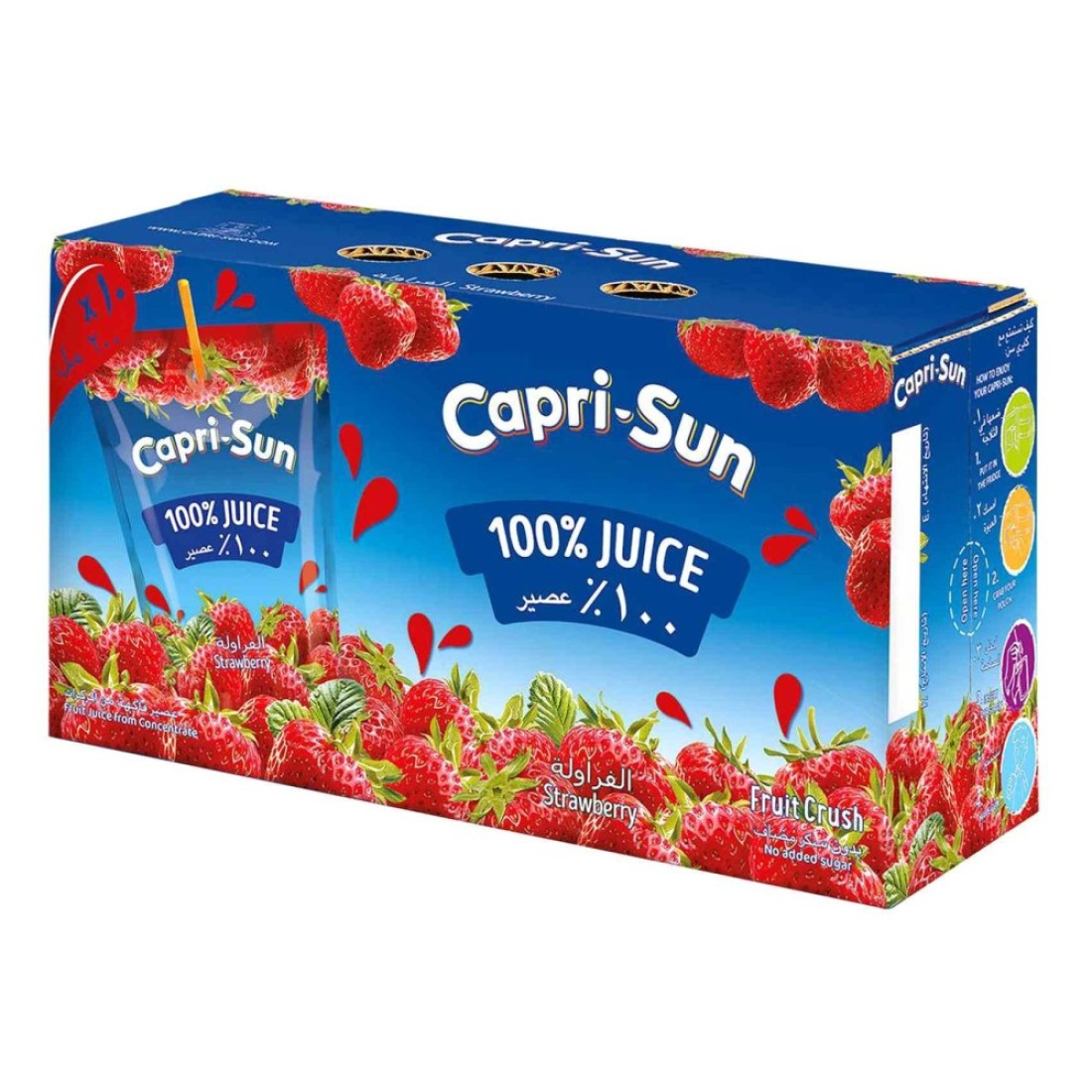 Capri-Sun Strawberry Juice 200ml Pack Of 10