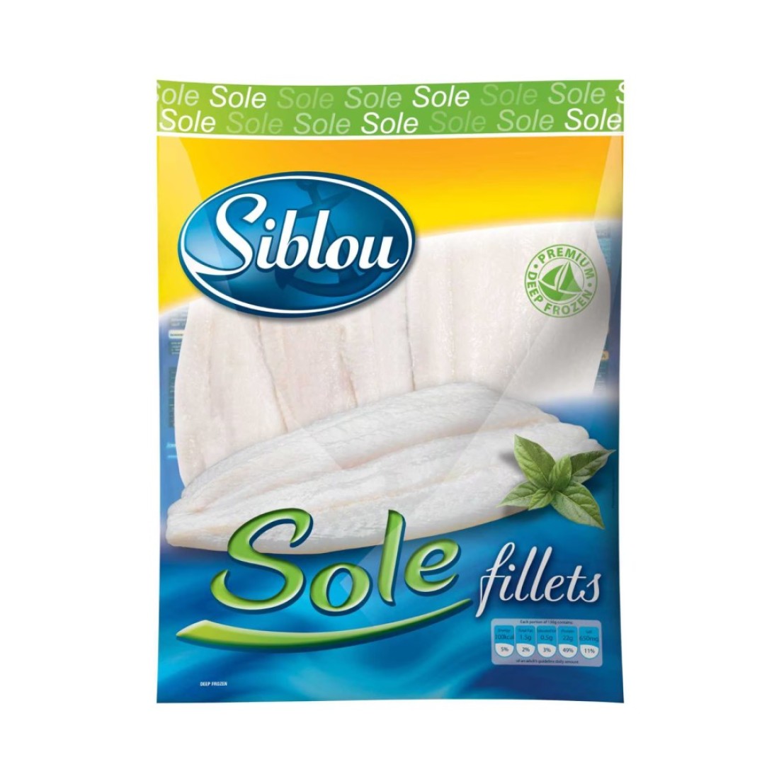 Siblou Sole Fillets 500g