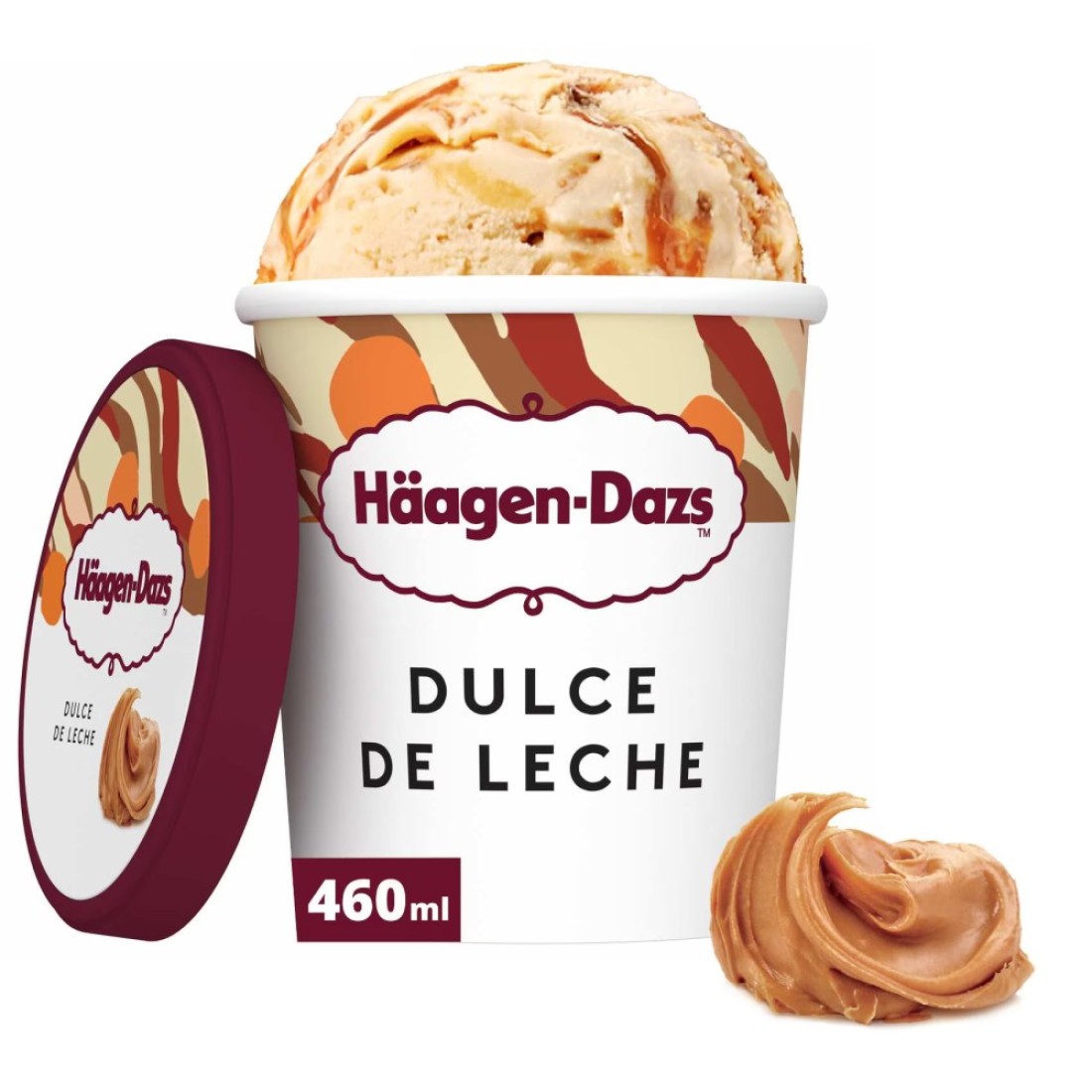 Haagen-Dazs Dairy Ice Cream with Caramel Swirl 460ml