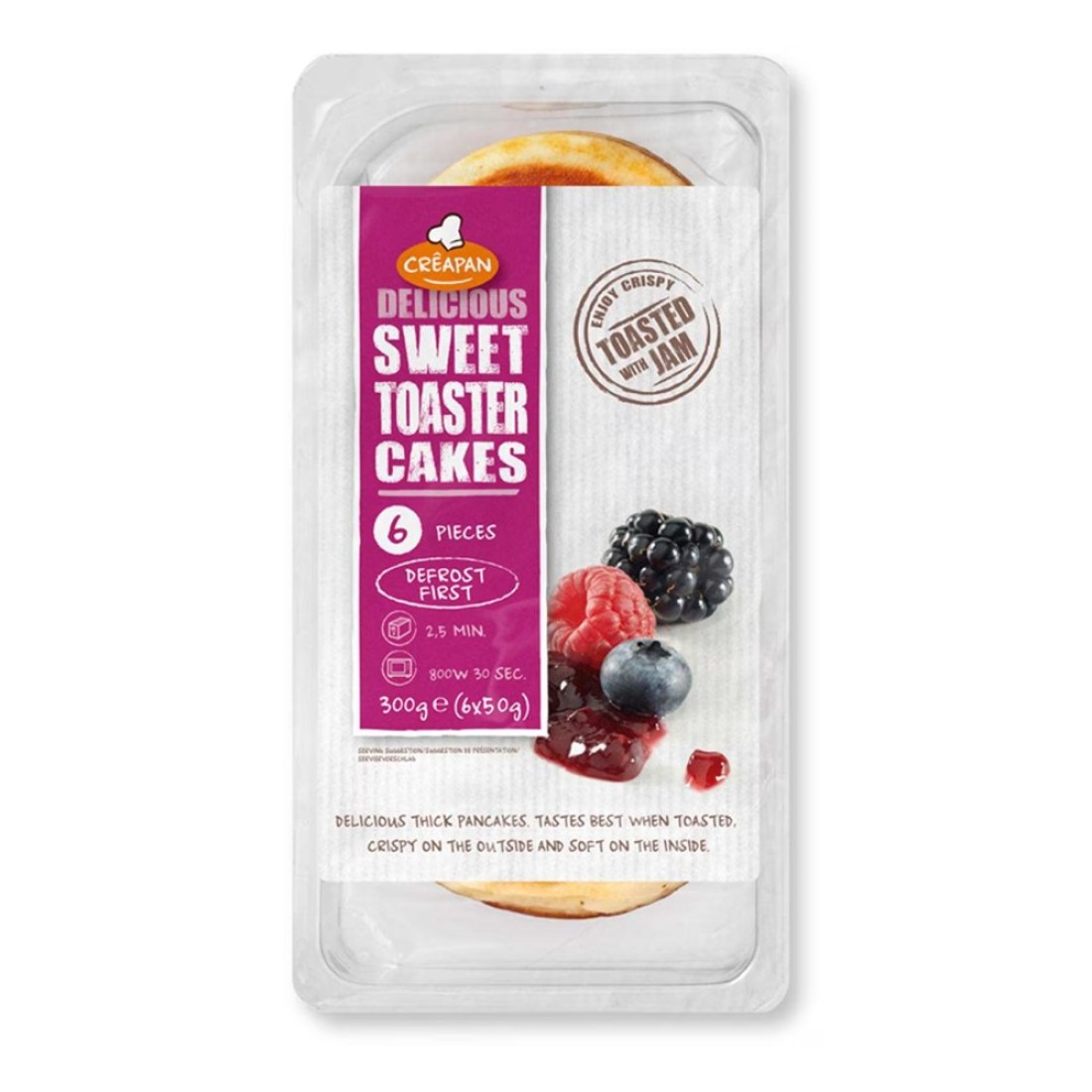 Creapan Delicious Sweet Toaster Cakes 300g