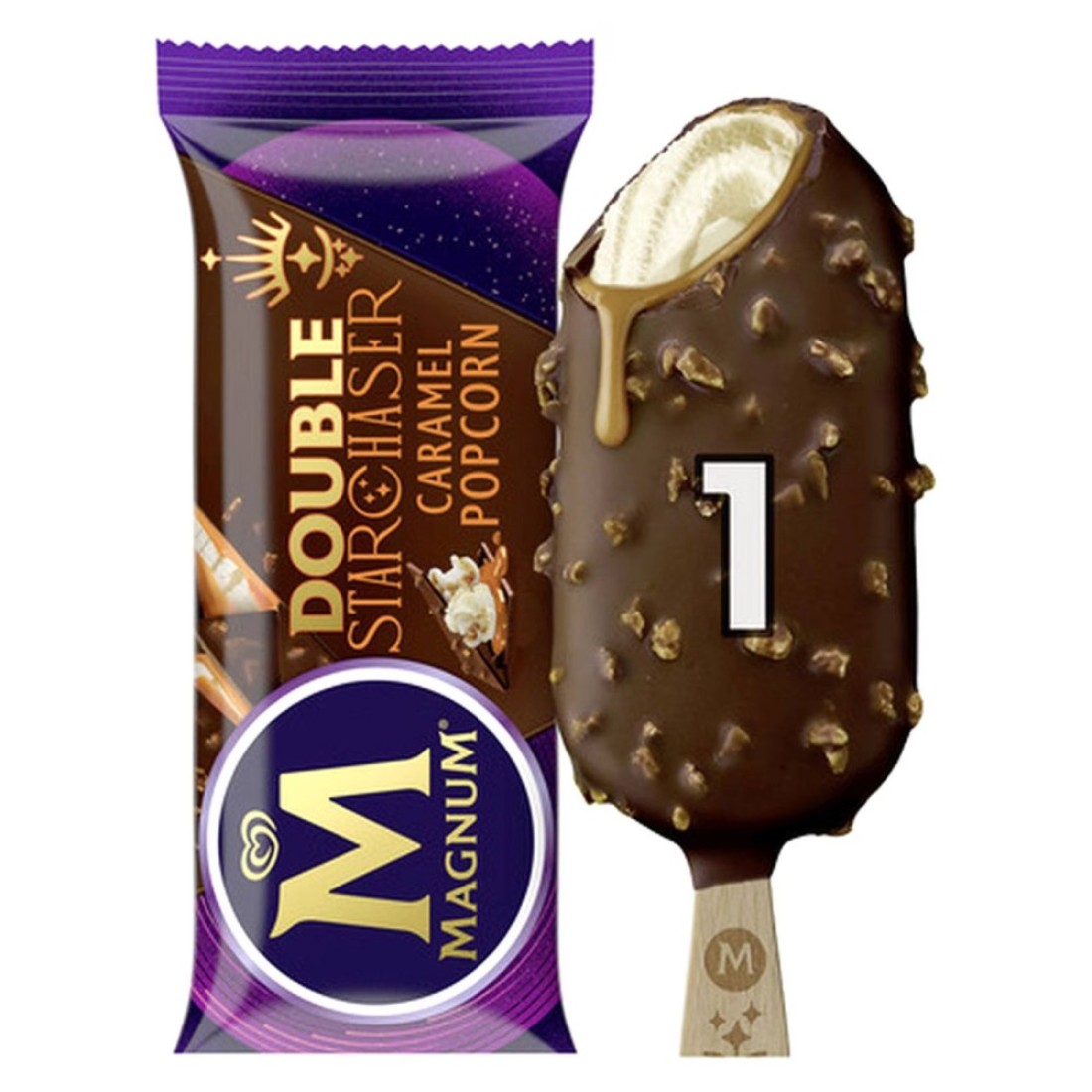 Magnum Double Starchaser Caramel Popcorn Ice Cream 85ml