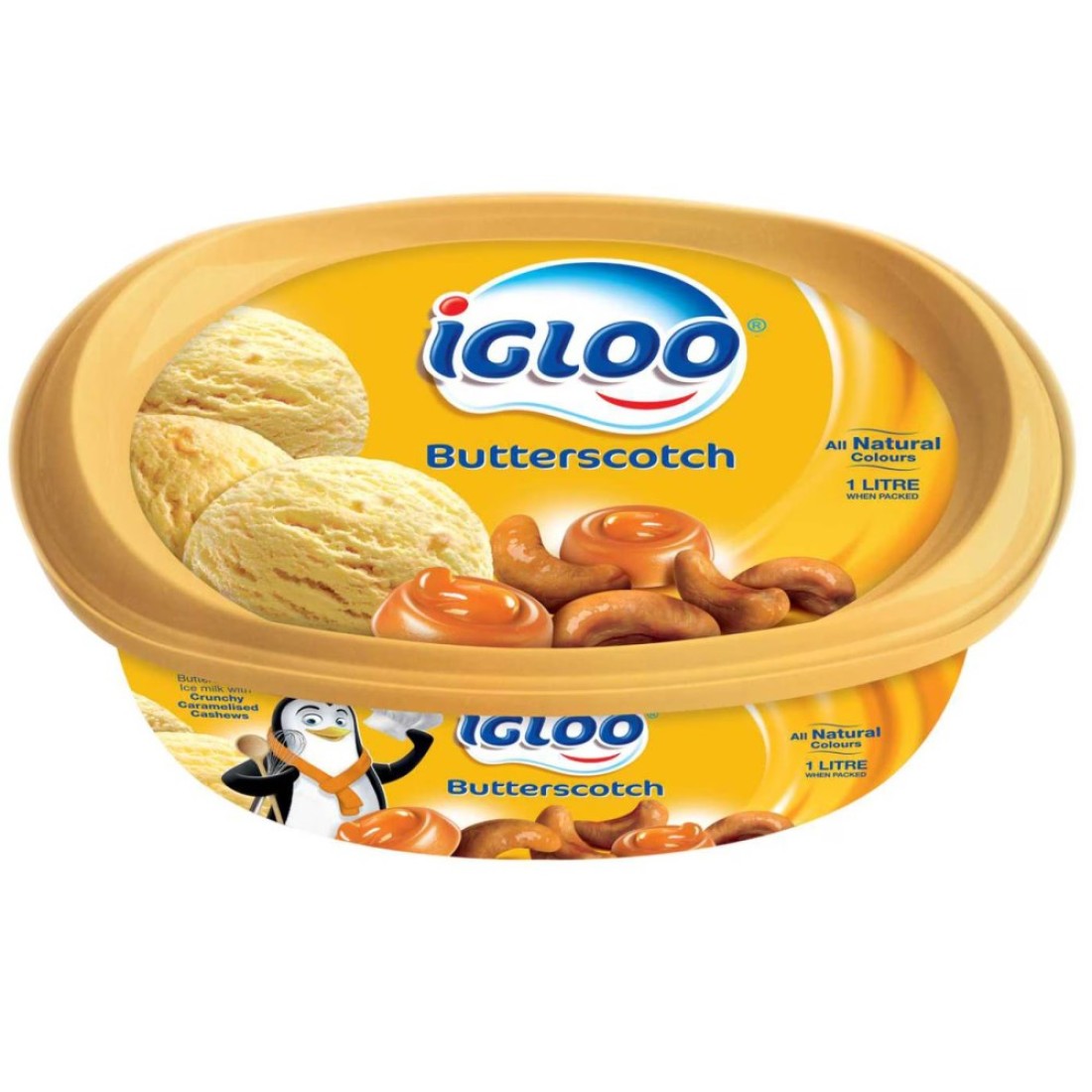 Igloo Butterscotch Ice Cream, 1L
