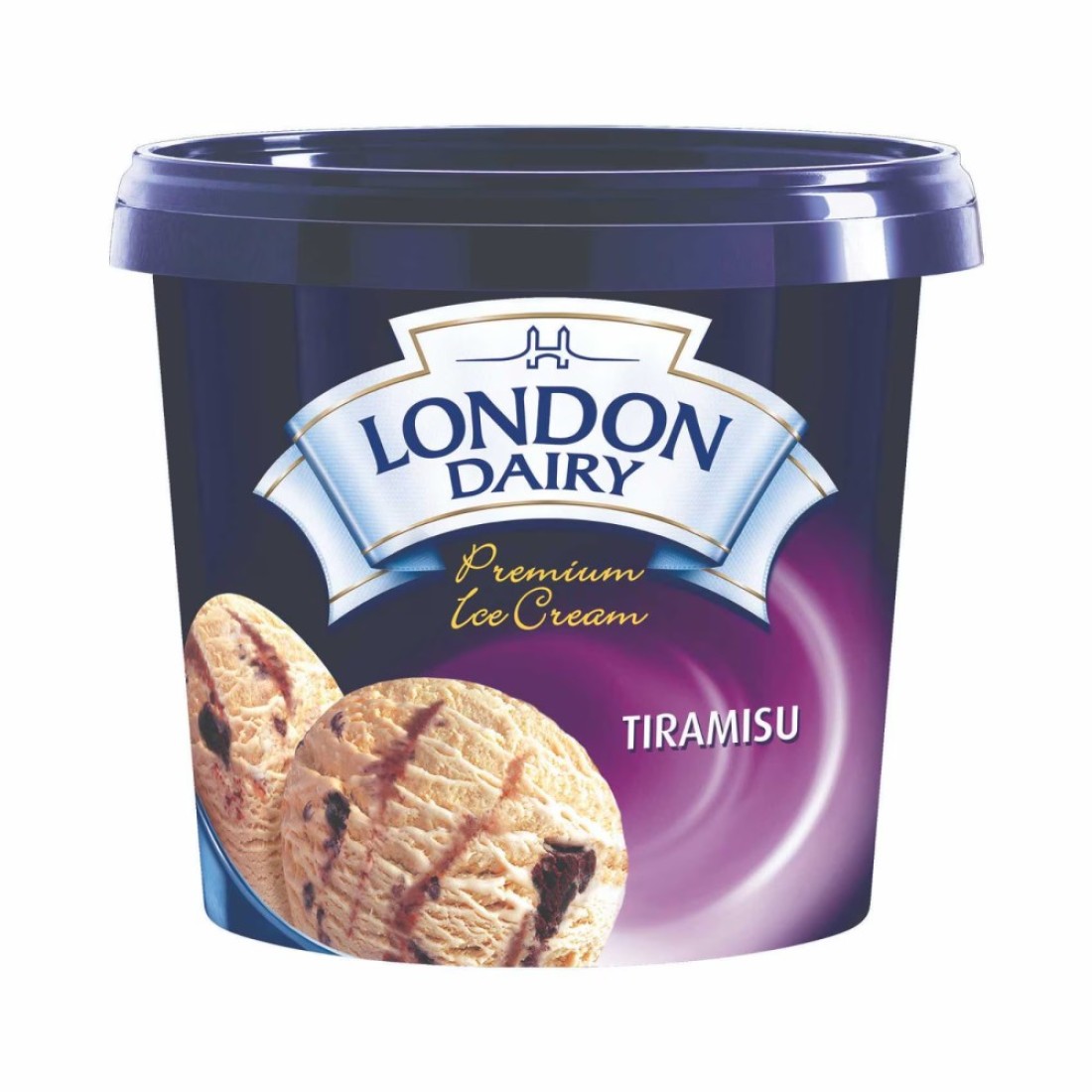 London Dairy Tiramisu Ice Cream Tub, 1L