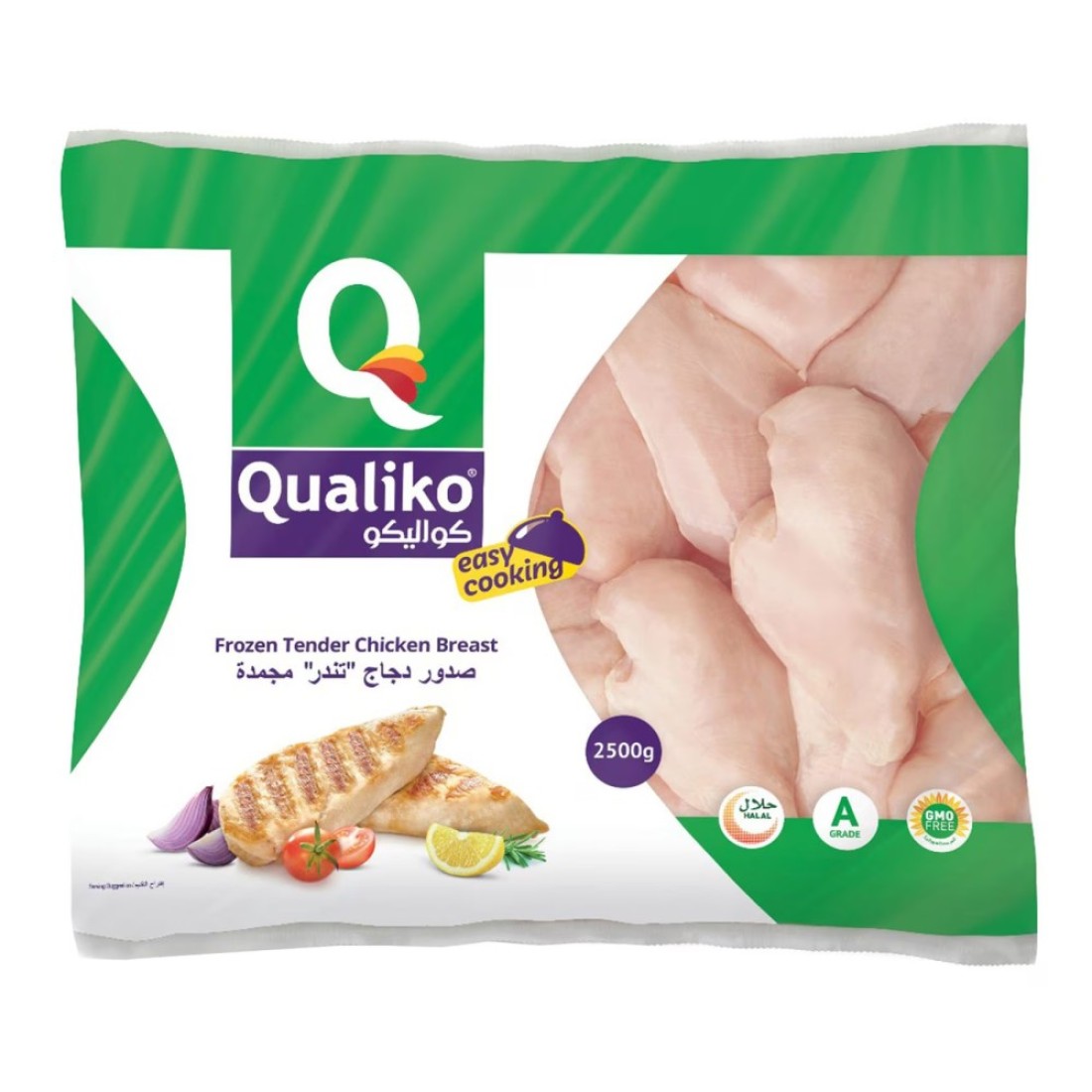 Qualiko Frozen Tender Chicken Breast 2.5kg