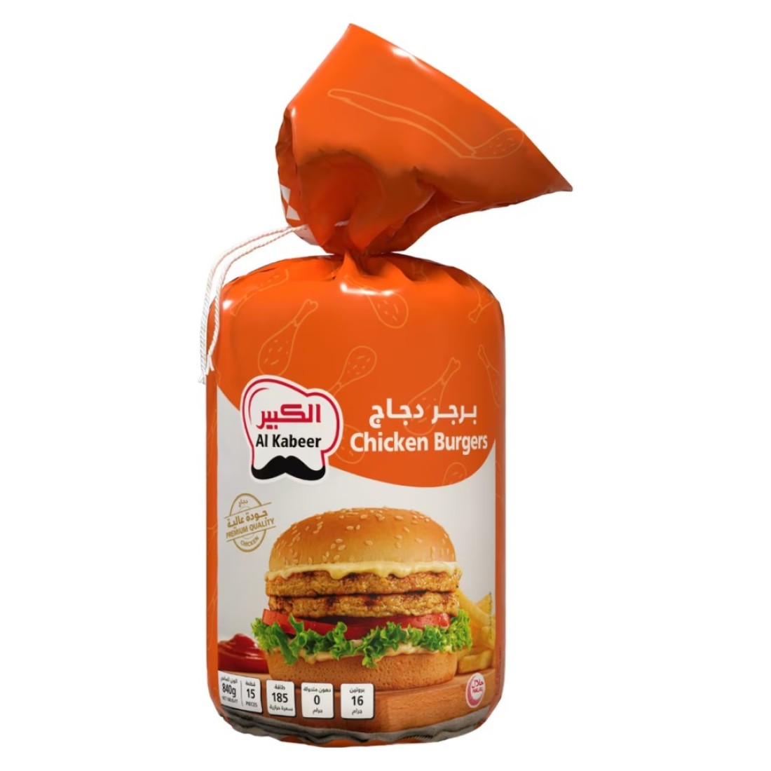 الكبير برجر دجاج 840 غرام