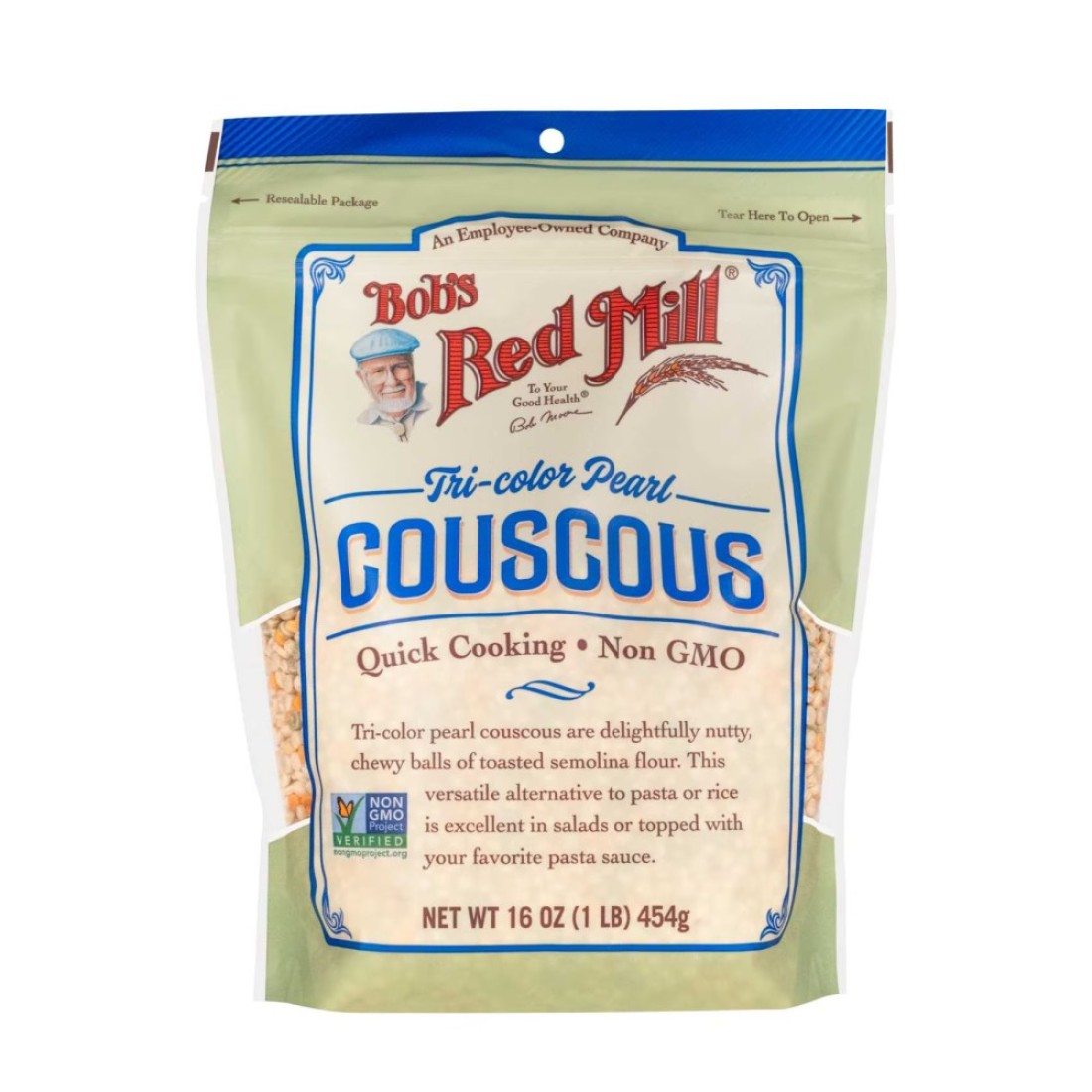 Bob&#39;s Red Mill Quick Cooking Non-GMO Tricolour Pearl Couscous, 454g