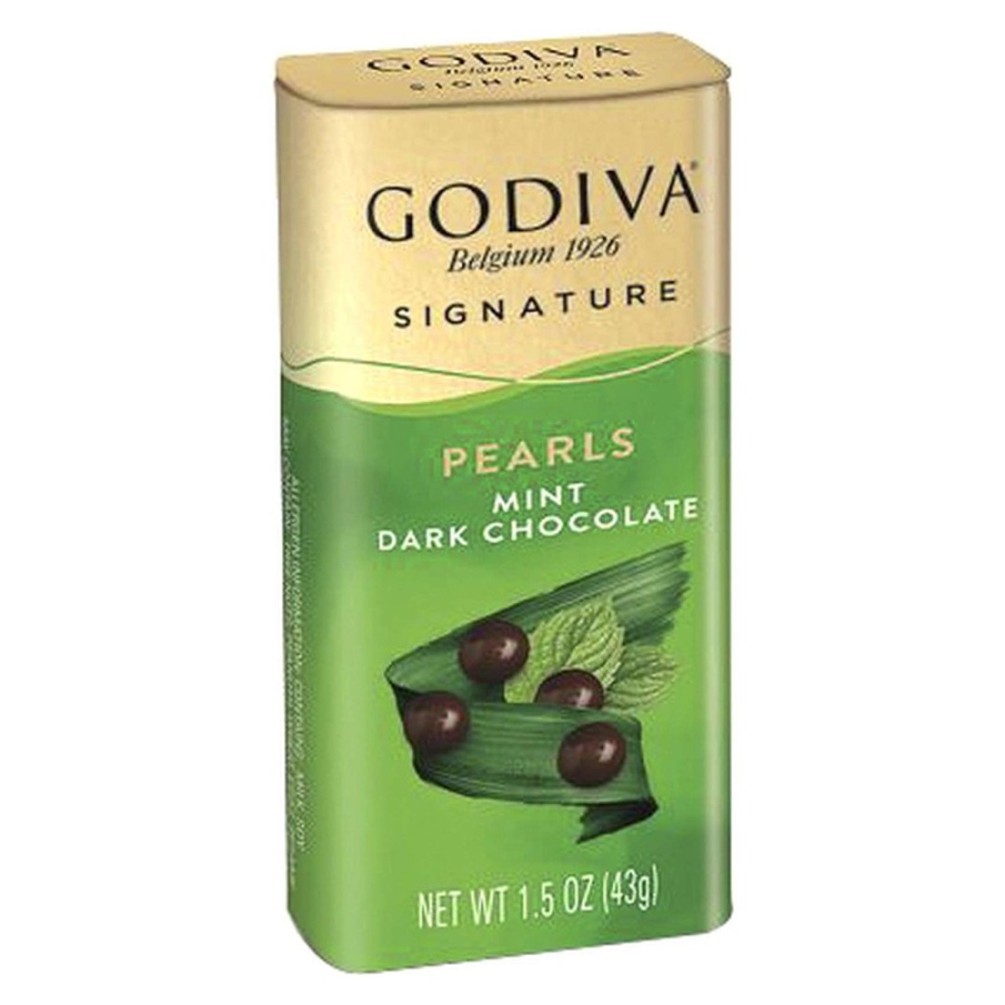 Godiva Pearls Mint Dark Chocolate, 43g