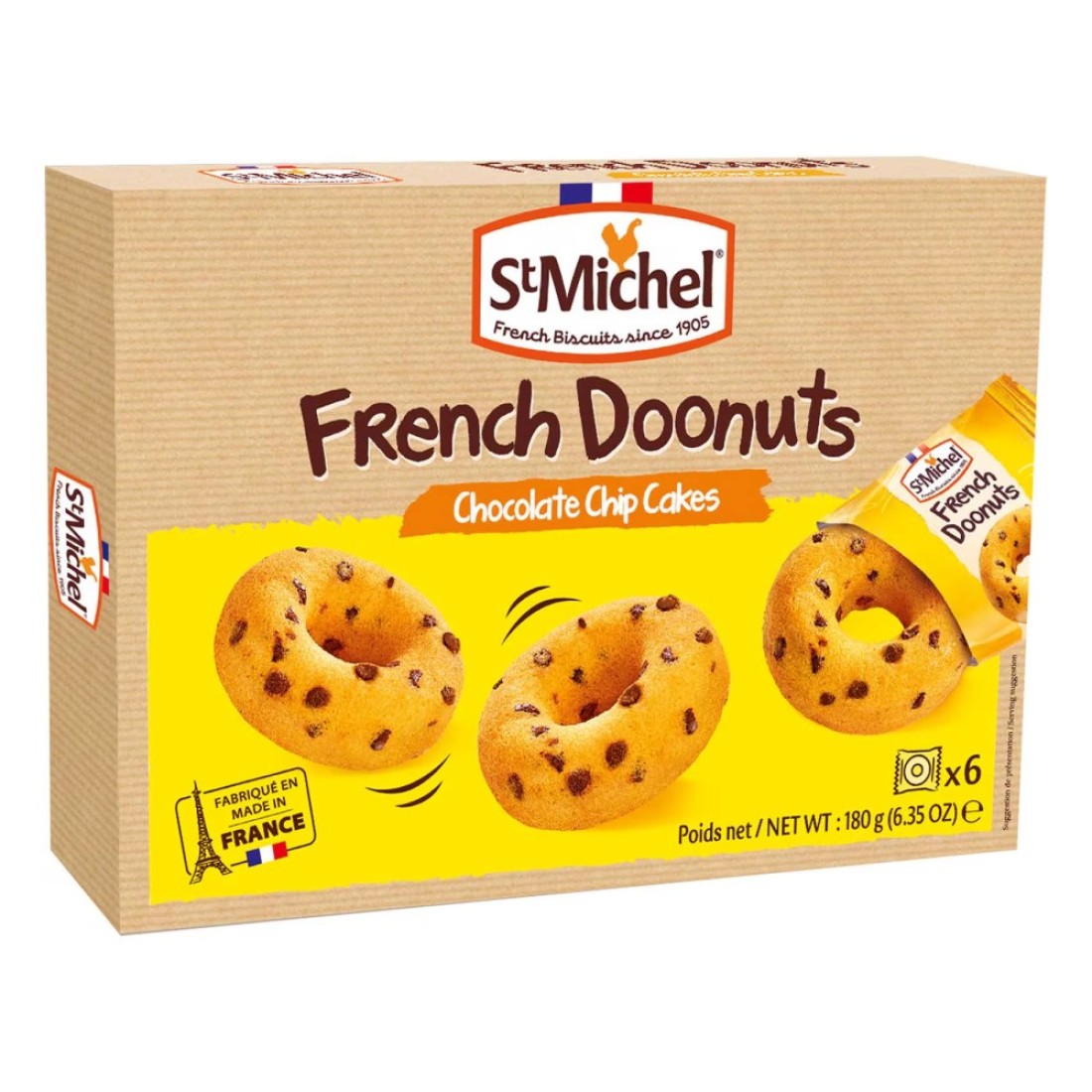 St Michel French Doonuts Chocolate Chip Cakes 180g