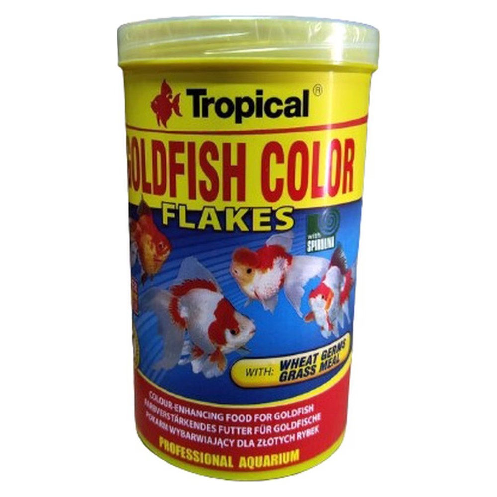 Tropical Goldfish Colour Flakes Fish Food 1000ml