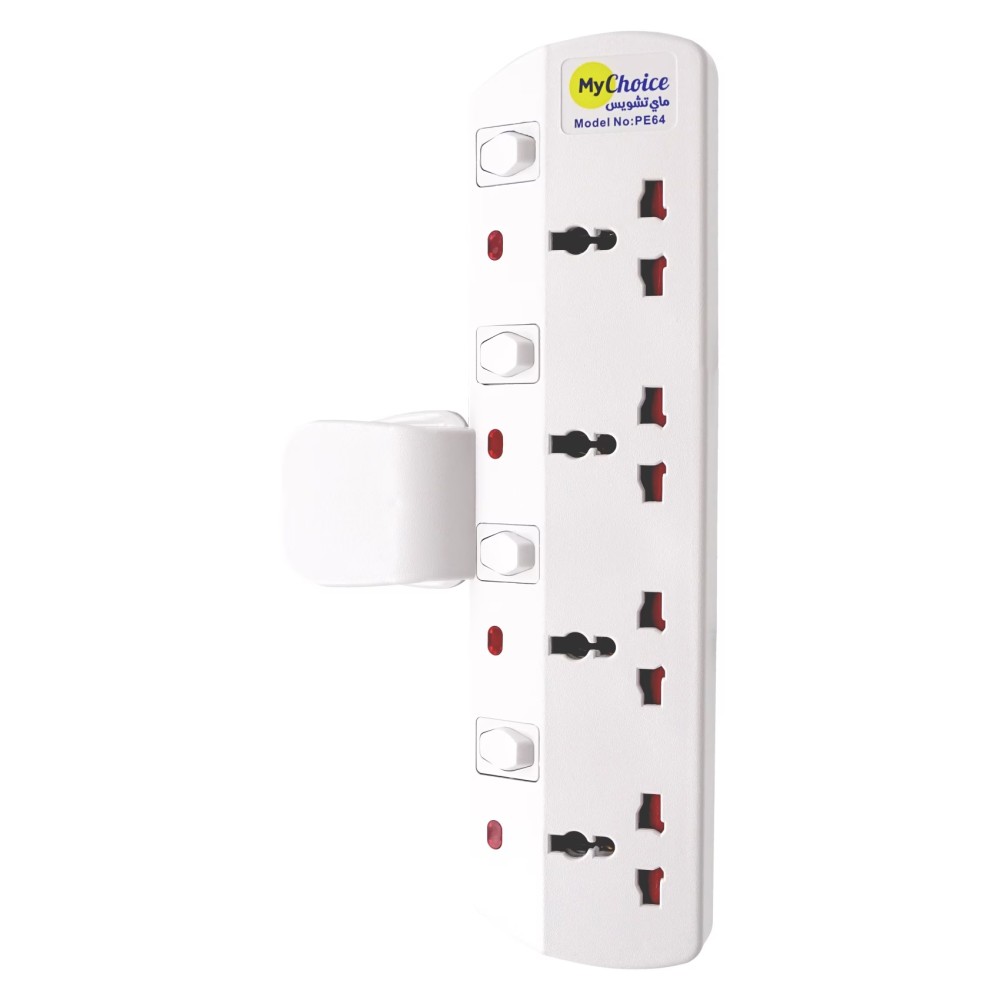 MyChoice 4-Way T-Shape Universal Wall Socket Adapter