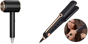 Fitto Hair Dryer Instant Dryer + Hair Straightener 1200W – 2-in-1 Professional Blow Dryer & Hair Straightening Comb for Frizz-Free, Silky, and Smooth Hair, Fast Drying & Styling, Salon Quality