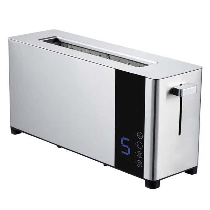 Dealio 2 Slice Toaster Single Slot with Extra-Wide Space Design – Adjustable Temperature Control, Defrost & Reheat Functionsfor Bread, Bagels & Snacks, Stainless Steel