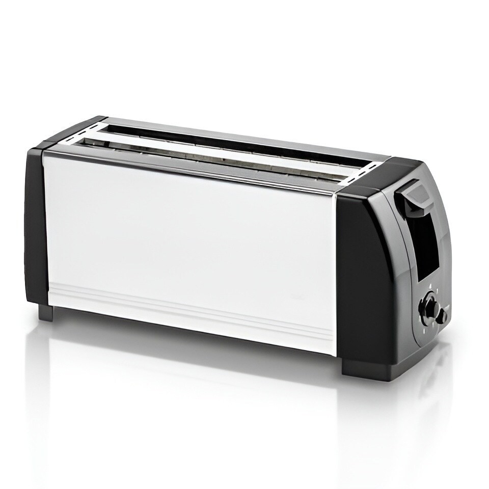 4 Slice Bread Toaster with Extra Wide Slots Stainless Steel Toaster with Dual Independent Controls, Adjustable Browning Settings &amp; High-Lift Lever Perfect for Toast, Bagels, and Waffles