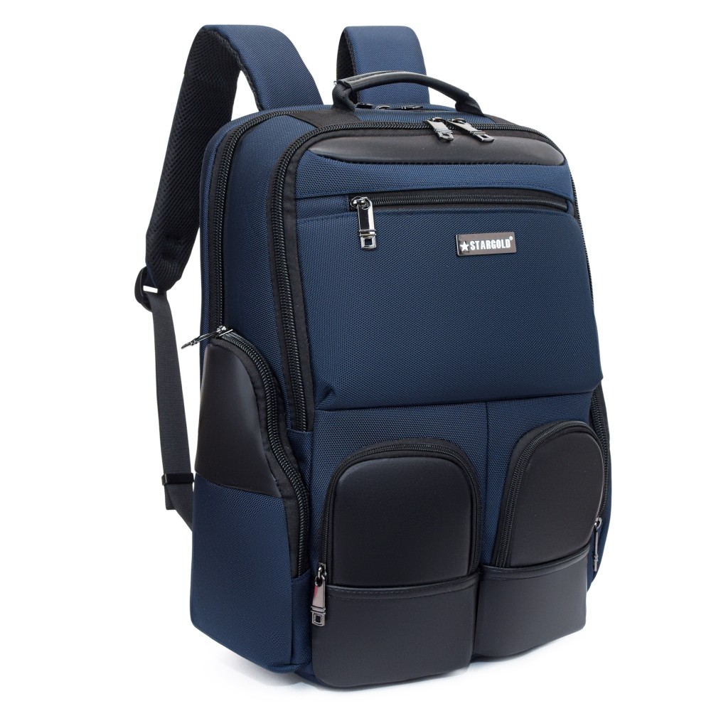 STARGOLD 17" Backpack With Front Pocket, Anti-Theft Compartment, USB Port, Trolley Webbing, Dual Side Pockets And Laptop Compartment