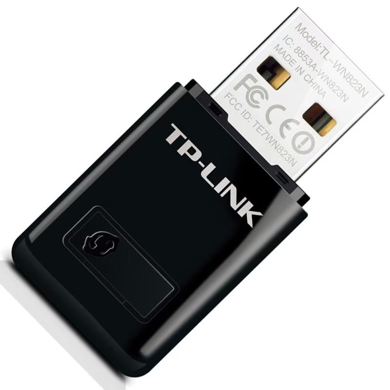 محول شبكة واي فاي لاسلكي صغير الحجم من تي بي لينك TL-WN823N N300