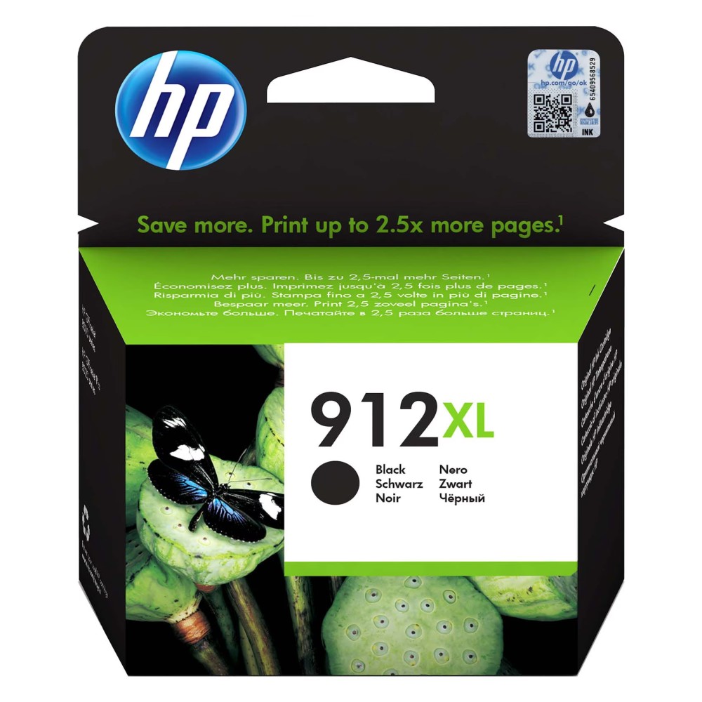 HP 912XL BLACK Original Ink Cartridge 3YL84AE