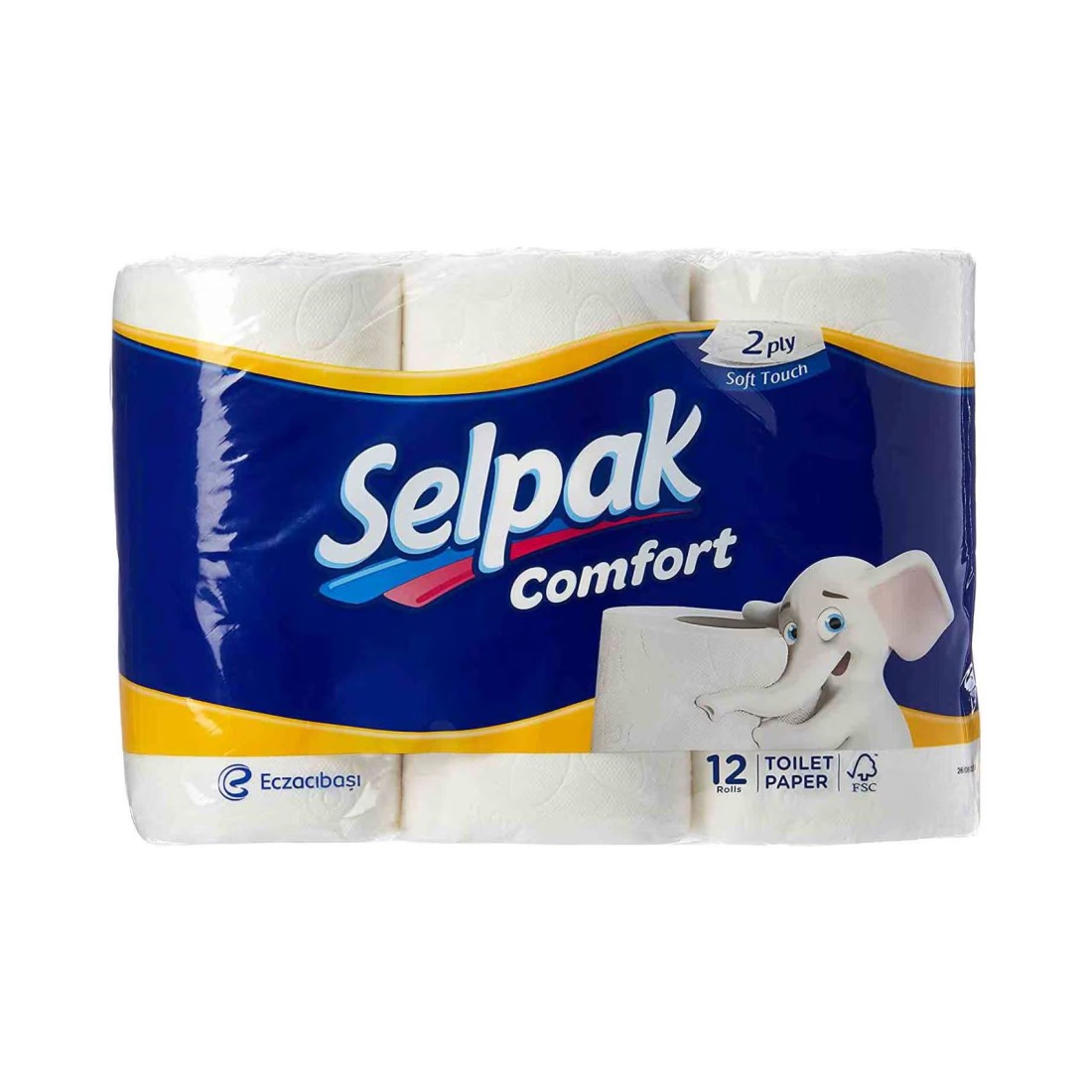 Selpak Comfort 2 Ply Toilet Paper Rolls White 12 Rolls