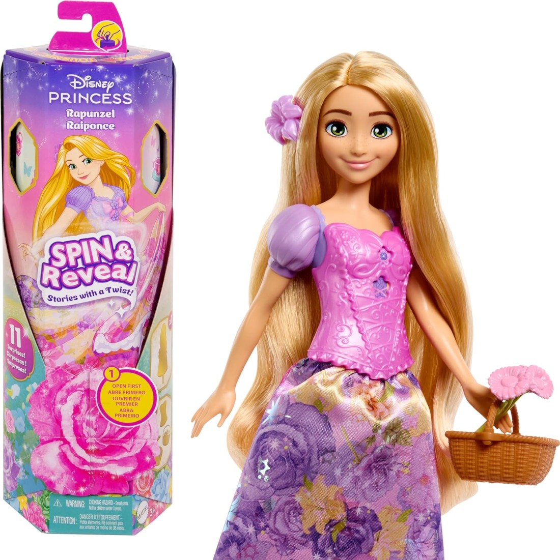 Mattel Disney Princess Fashion Doll Spin &amp; Reveal Rapunzel - Wave 1
