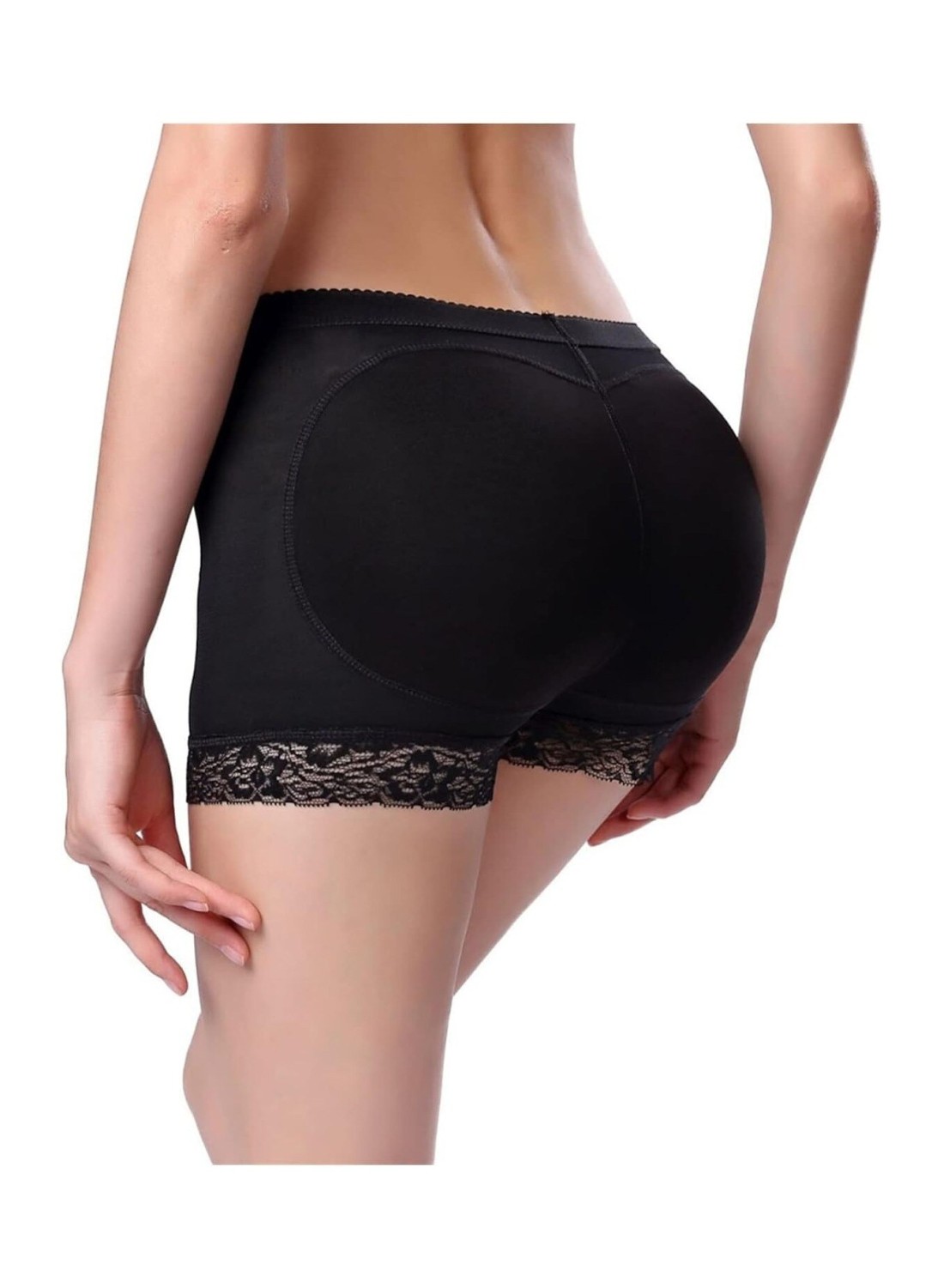 Women&rsquo;s Padded Butt Lifter Shapewear, Push-Up Hip Enhancer Control Panties, Seamless Tummy Control Boyshorts with Removable Padding for Natural Curves
