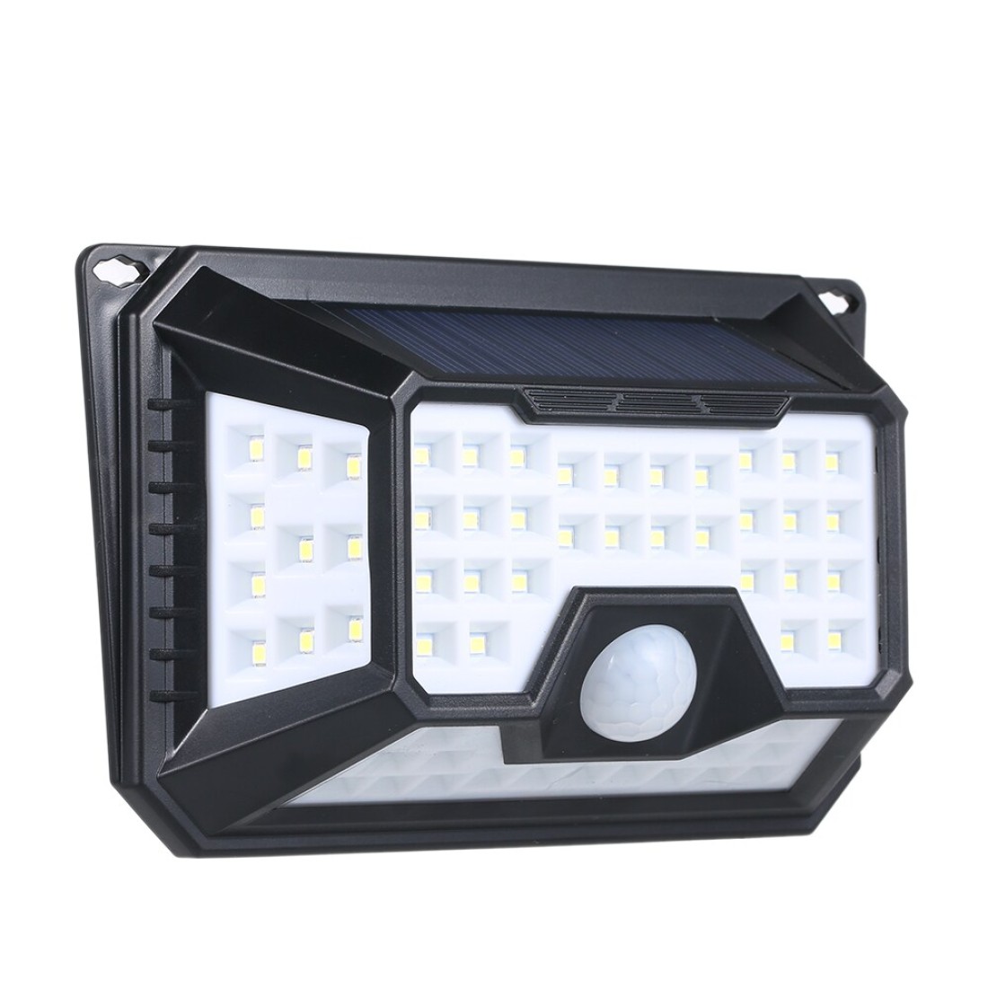 عام-66/136 LED الخفيفة للطاقة الشمسية PIR الحركة الاستشعار مصباح الجدار 3 طرق عكس الضوء في الهواء الطلق حديقة مصباح للماء IP65