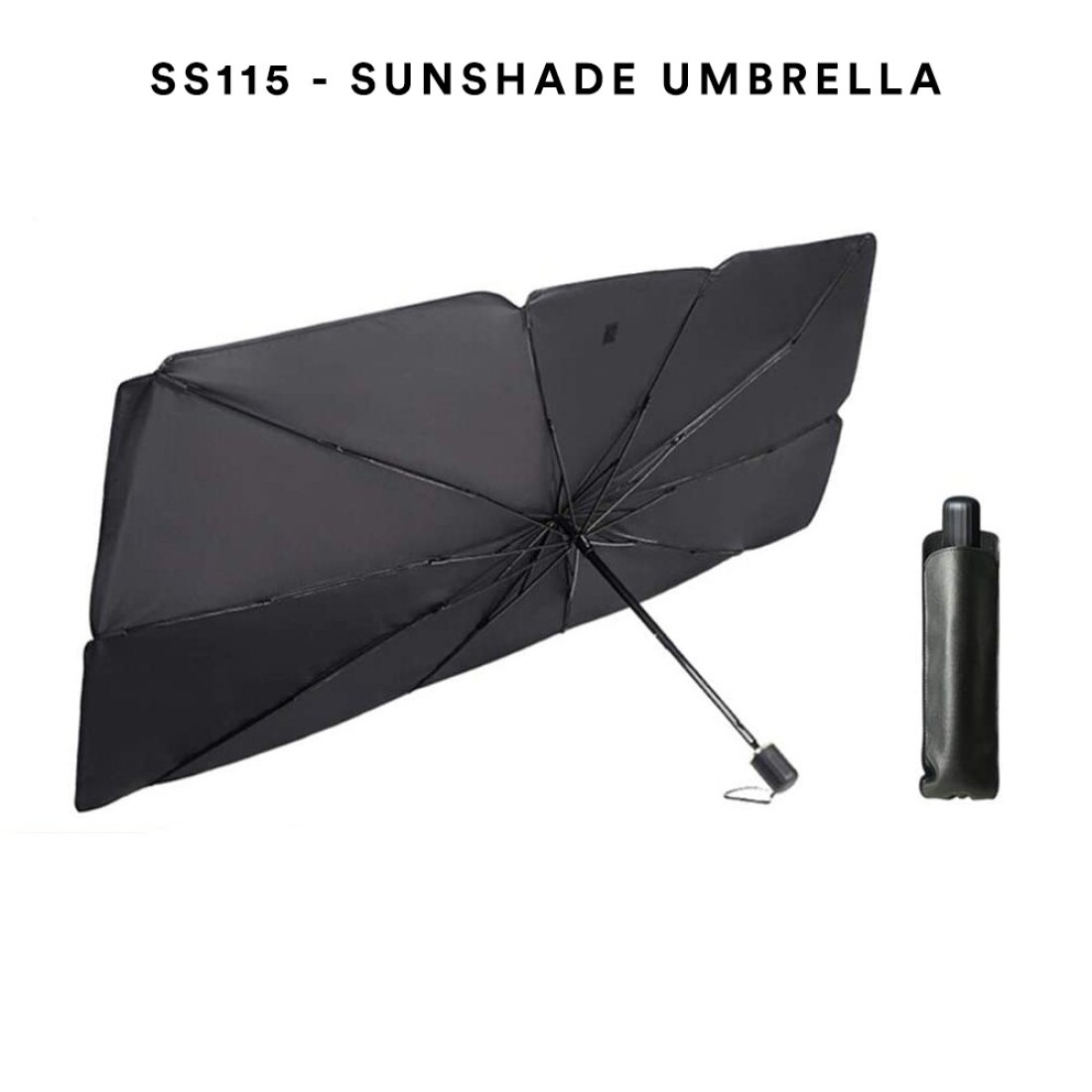Car Windshield Sun Shade UV Rays，Car Umbrella Sun Shade Cover,Foldable Reflector Umbrella Sunshade for Cars