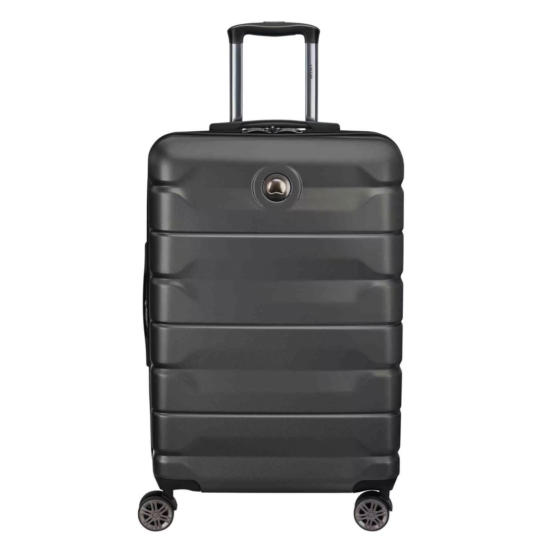 Delsey Air Armour 4 Double Wheel Hard Casing Cabin Trolley 55cm Black