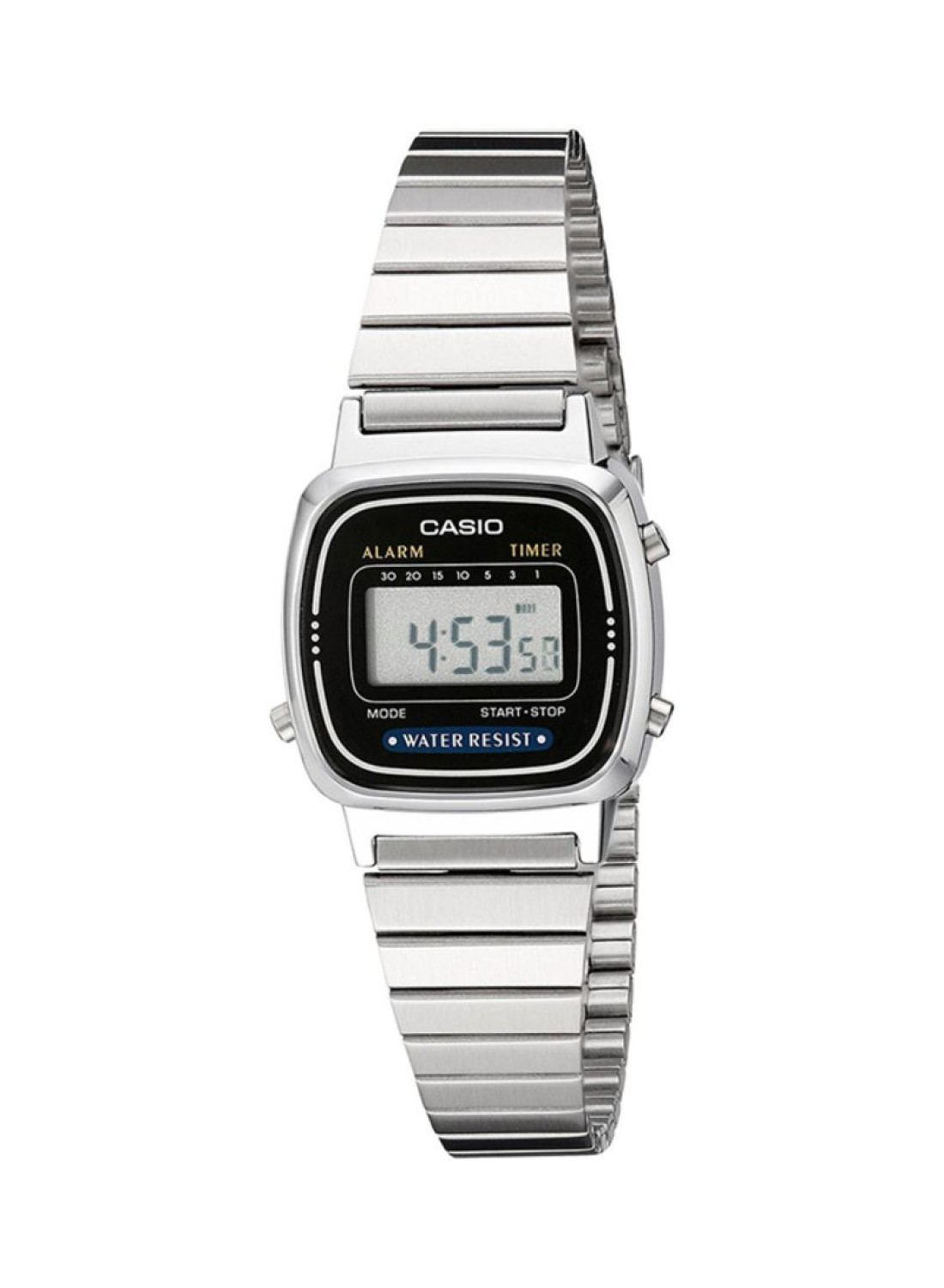 Casio - Women&#39;s Water Resistant Stainless Steel Digital Watch LA-670WA-1D