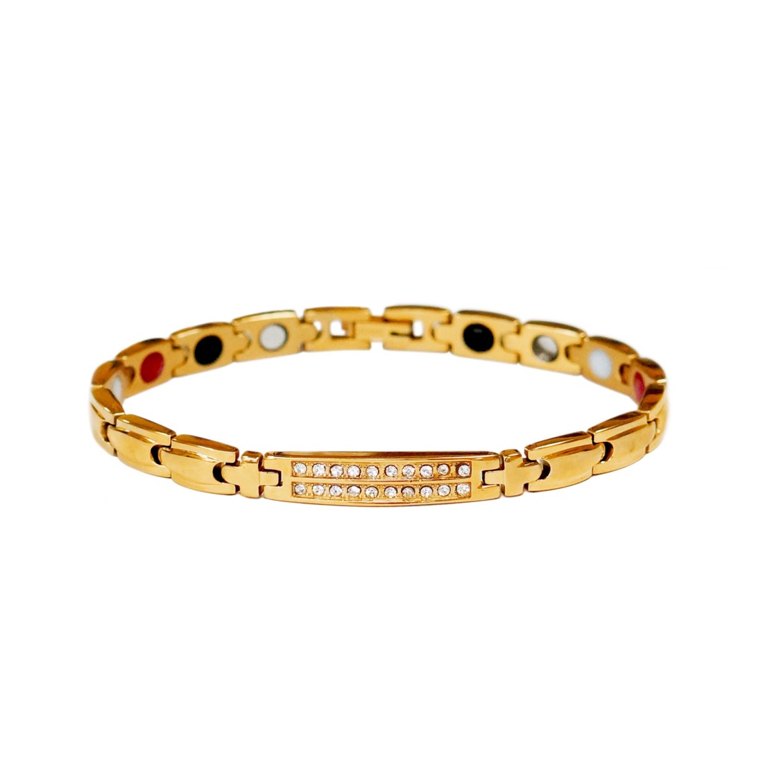 AIWANTO Magnetic Bracelet for Women | Elegant Stainless Steel Therapy Pain Relief Clasp Adjustable Bracelet for Arthritis and Carpal Tunnel