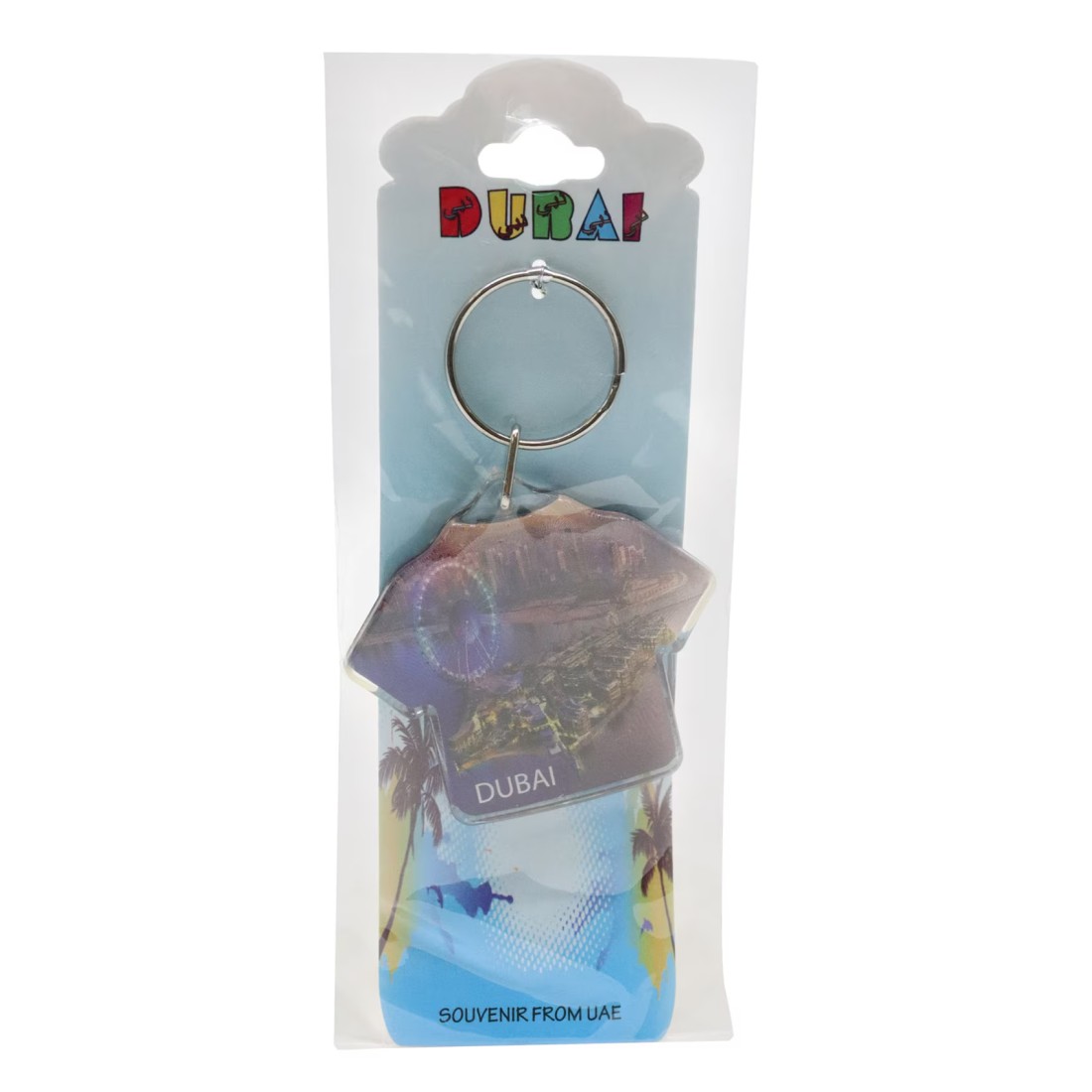 Dubai Souvenir From UAE Printed Acrylic Keychain Assorted