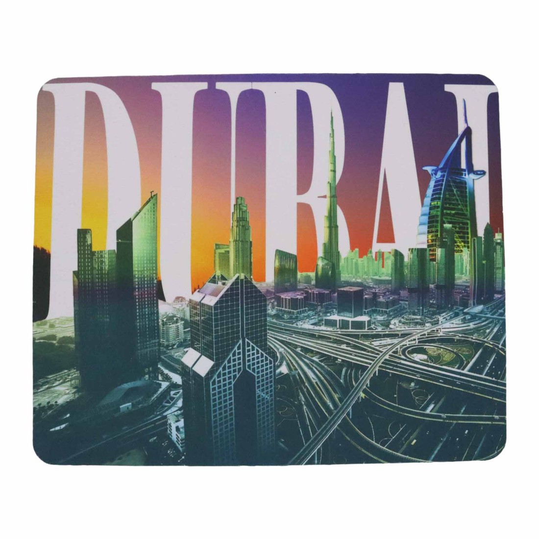 Dubai Souvenir Mouse Pad Multicolour