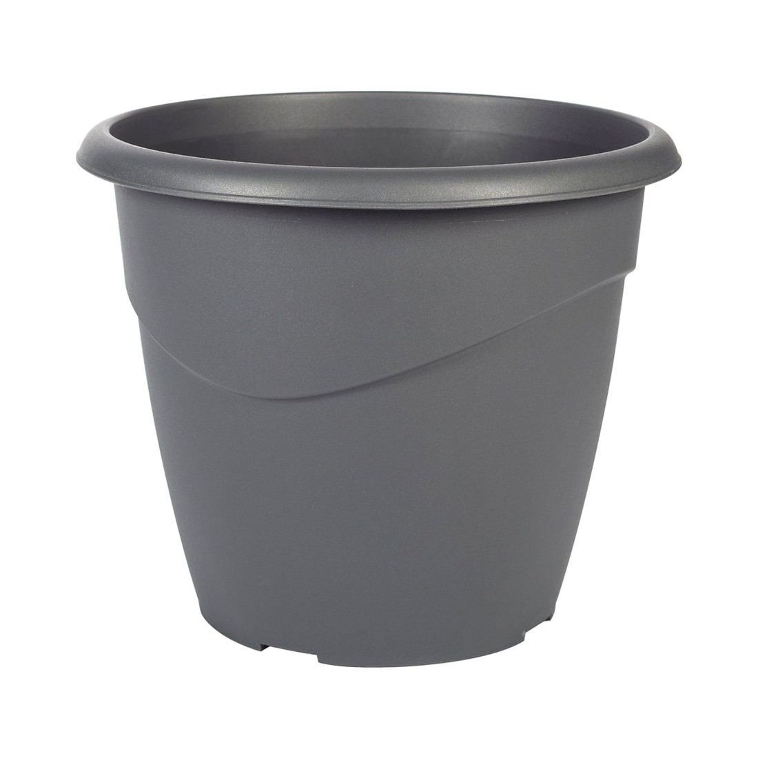 EDA Marina Flower Pot Anthracite Grey 20cm