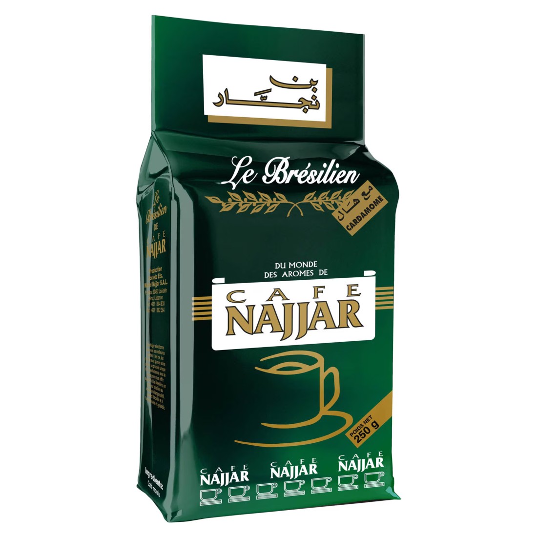 Cafe Najjar Le Bresilien Coffee with Cardamom, 250g