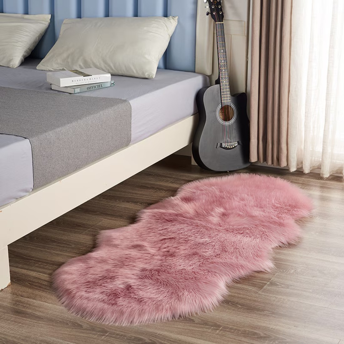 Super Soft Rabbit Fur Living Room Carpet Can Be Use As Area Rug Also With Anti Slip Bottom (Size 60&times;150CM)