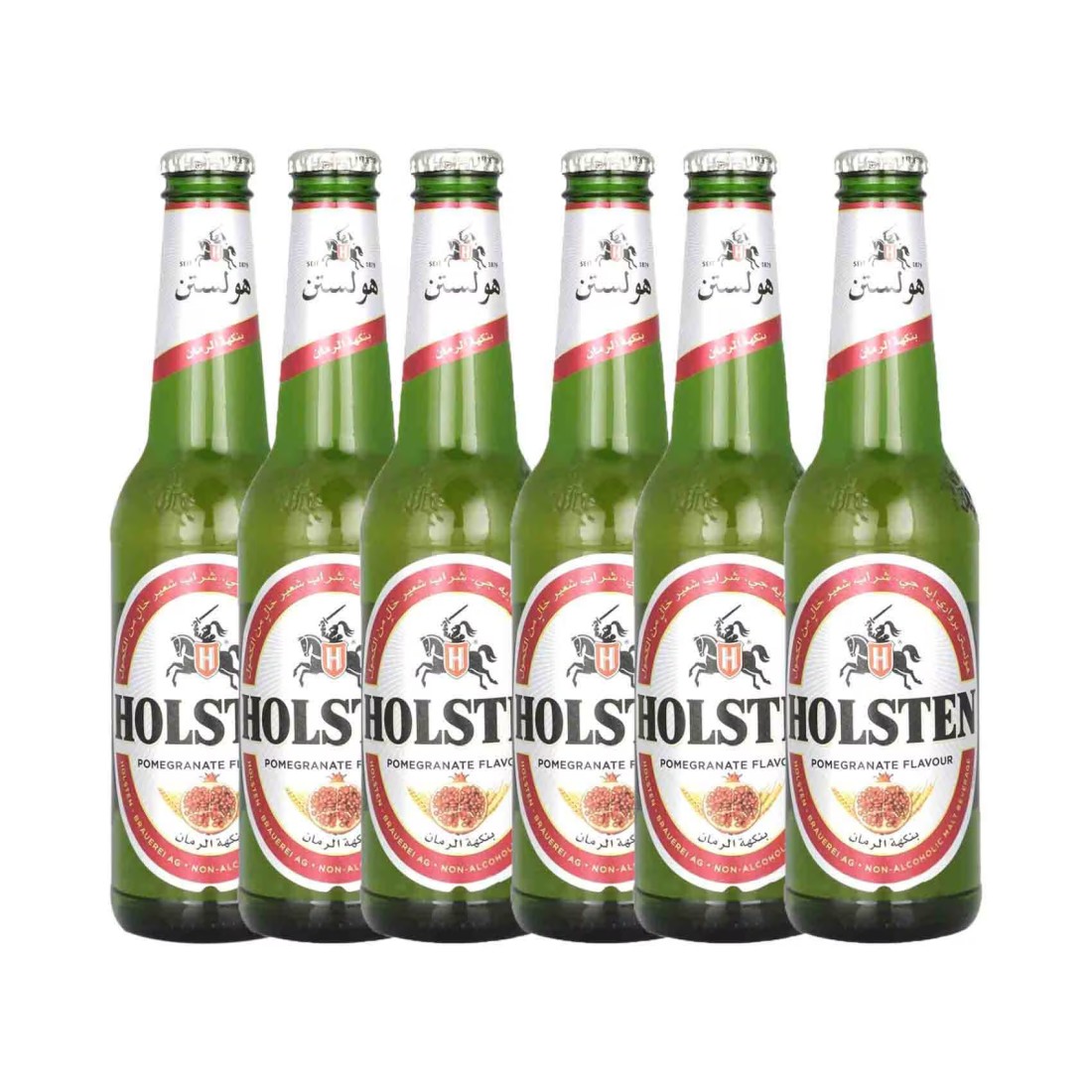 Holsten Pomegranate Non-Alcoholic Malt Beverage 330ml Pack of 6