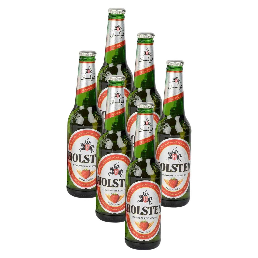 Holsten Strawberry Flavoured Non-Alcoholic Malt Beverage 330ml Pack of 6