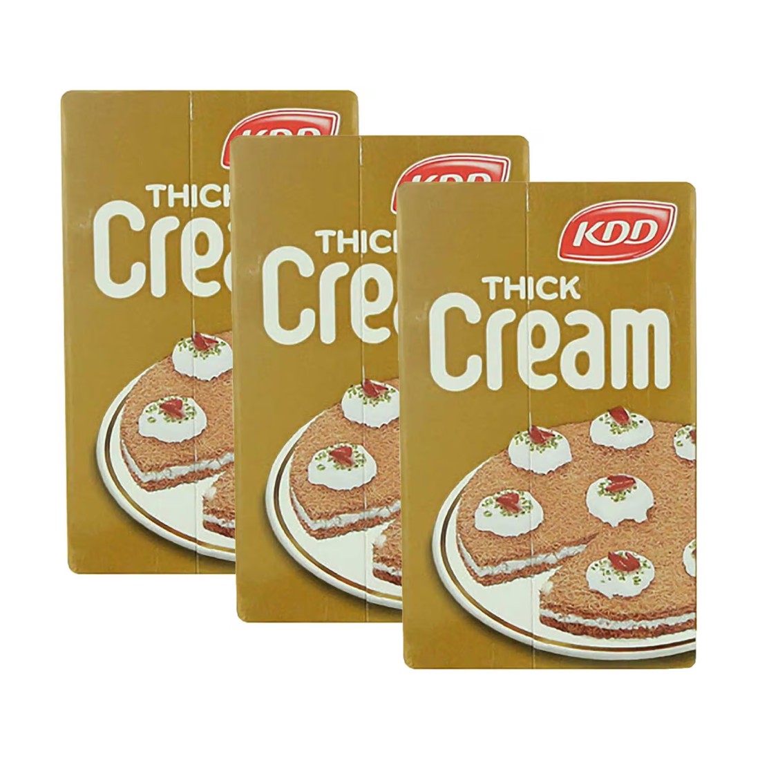 KDD Thick Cream, 250ml Pack of 3