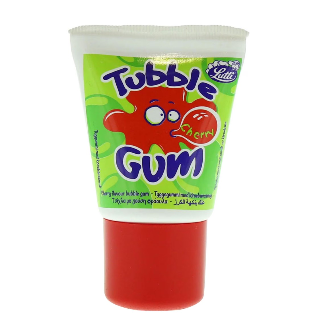 Lutti Tubble Cherry Flavour Bubble Gum, 35g