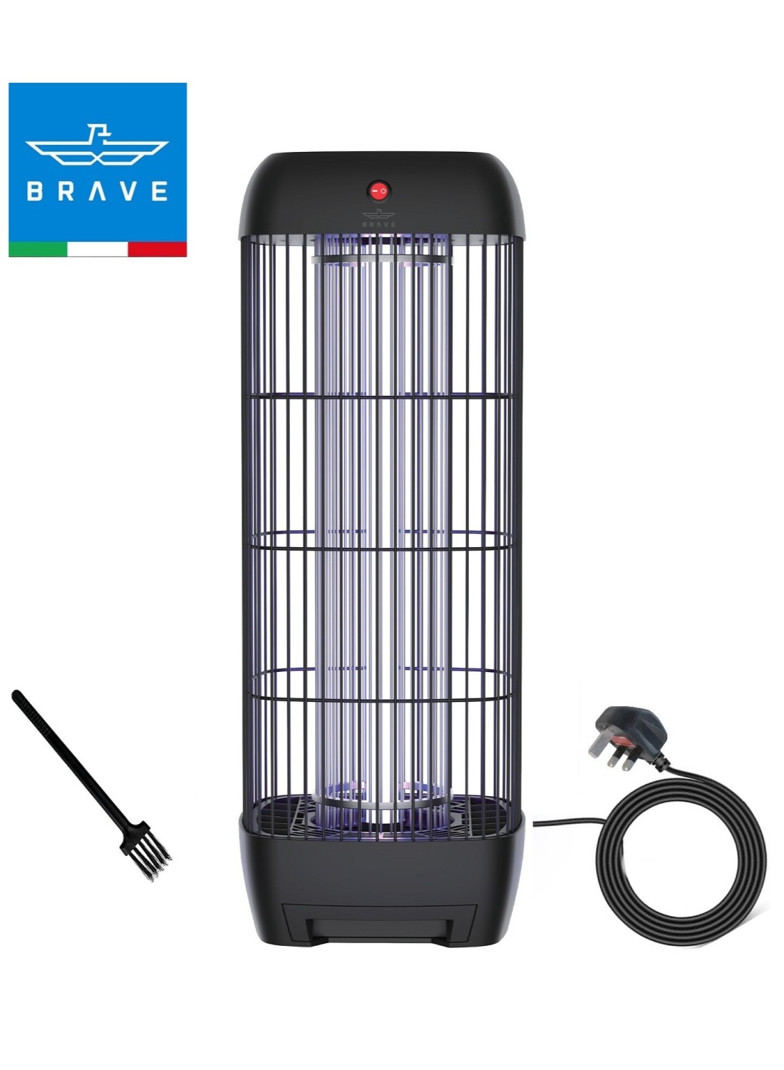 Brave 15W 1800V Electric Mosquito Killer Bug Zapper Indoor &amp; Outdoor UV Lamp Insect Trap Safe &amp; Chemical-Free Quiet &amp; High-Efficiency Wide Coverage Easy to Clean
