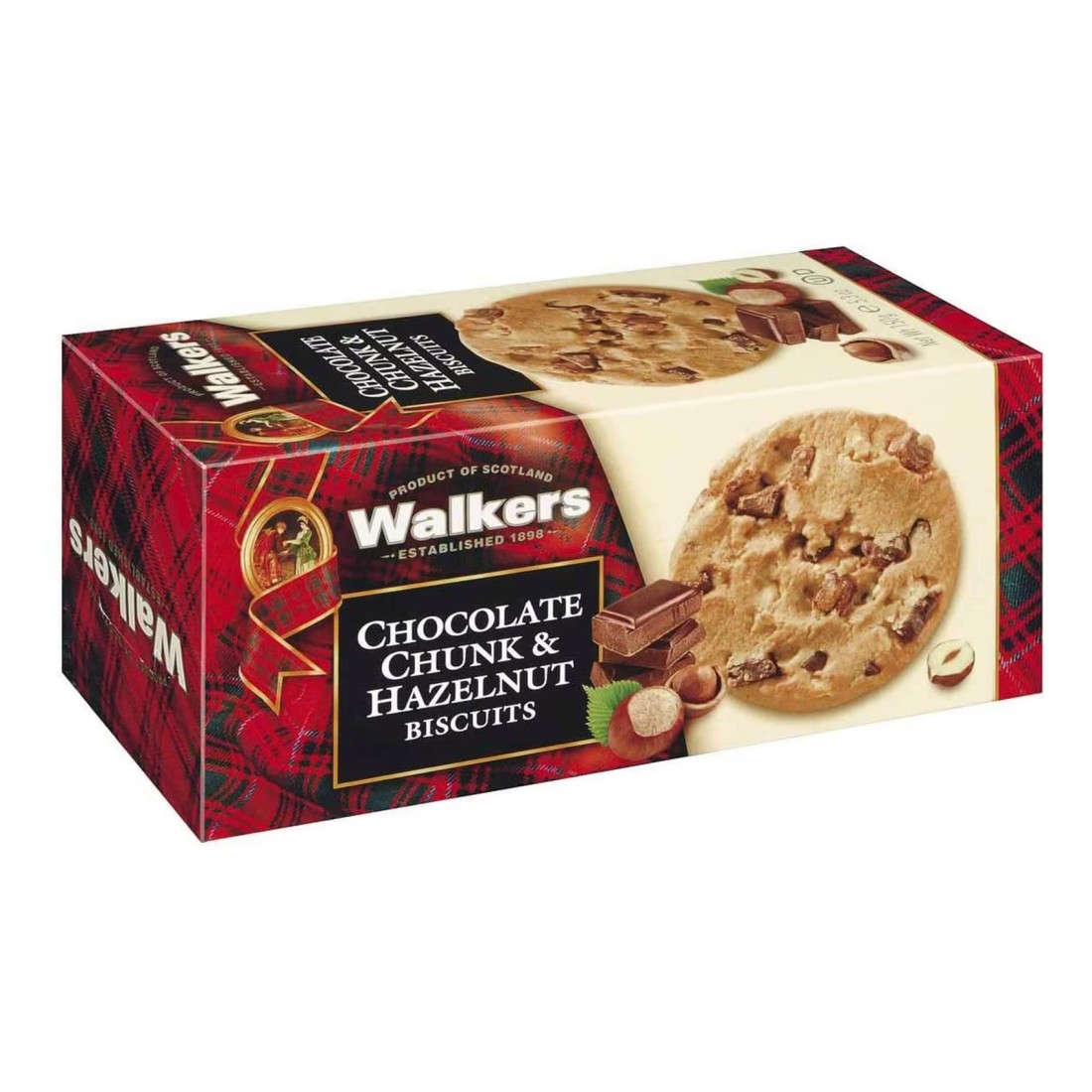 Walker&#39;s Chocolate Chunk and Hazelnut Biscuits, 150g