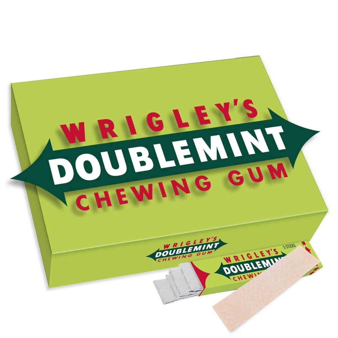 Wrigley&#39;s Doublemint Gum Sticks, 13g Pack of 20