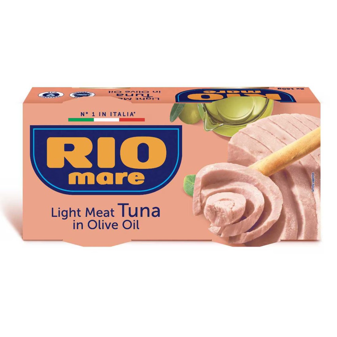Rio Mare Light Meat Tuna in Olive Oil, 160g Pack of 2
