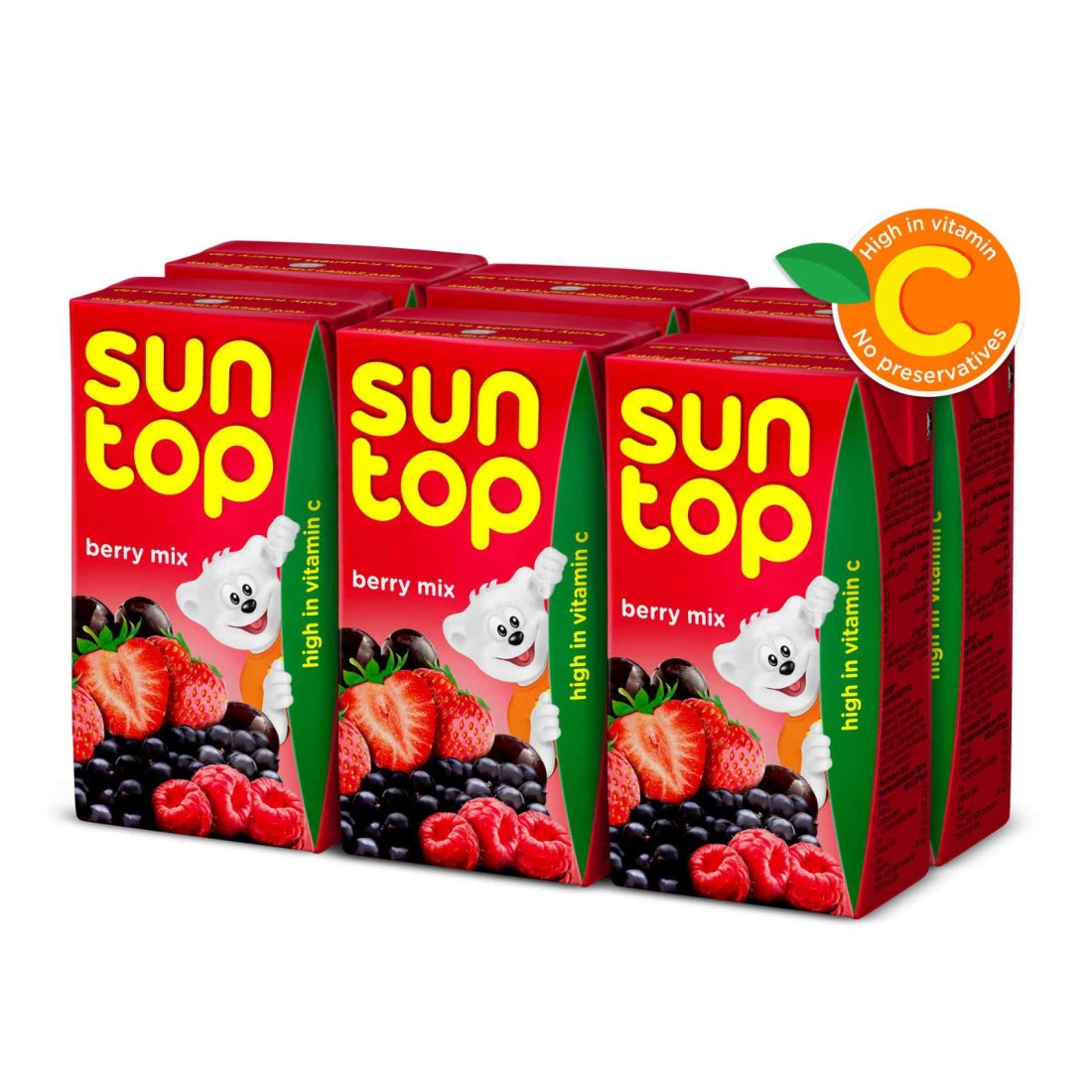 Suntop Berry Mix Juice 125ml Pack of 6