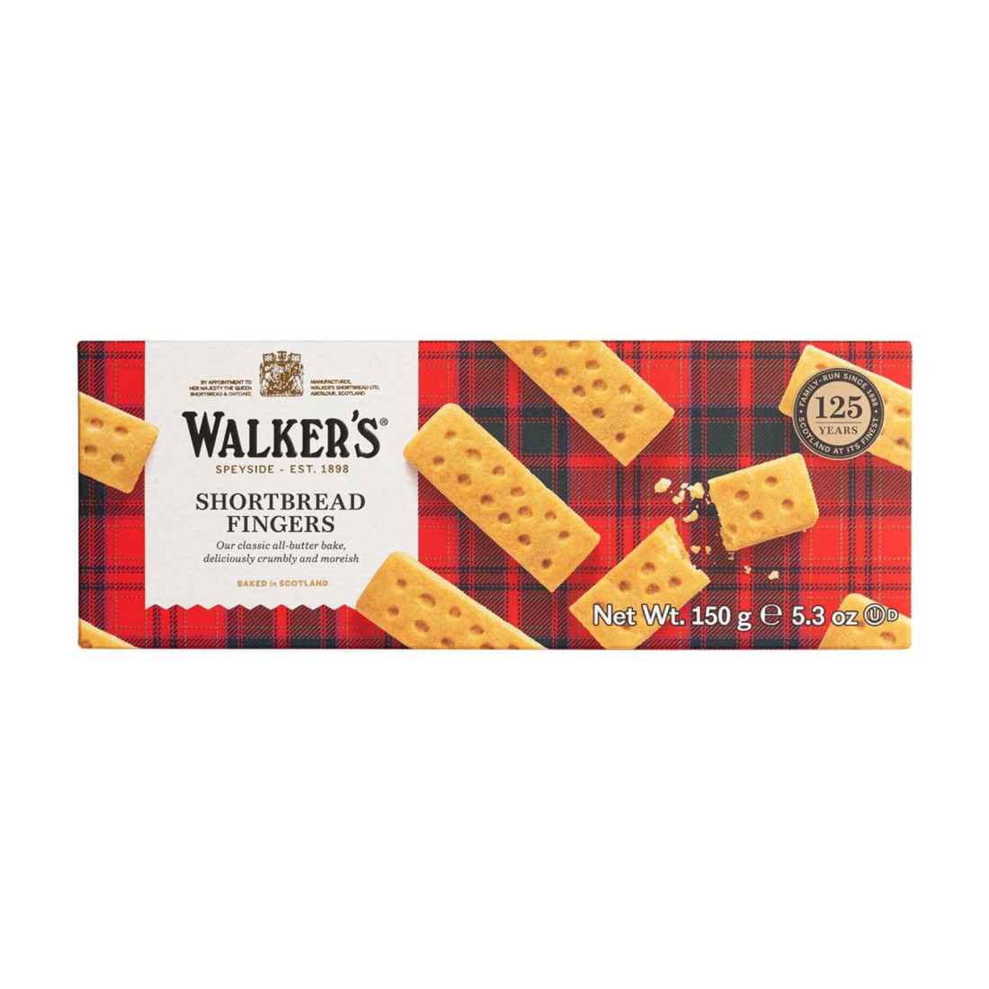 Walker&#39;s Pure Butter Shortbread Fingers, 150g