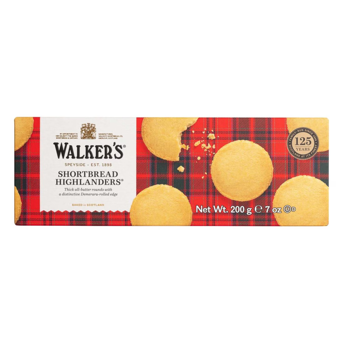 Walker&#39;s Pure Butter Shortbread Highlanders, 200g