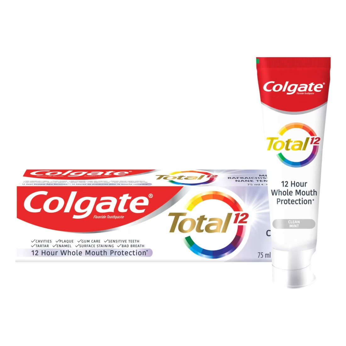 Colgate Total 12 Hour Protection Clean Mint Toothpaste 75ml