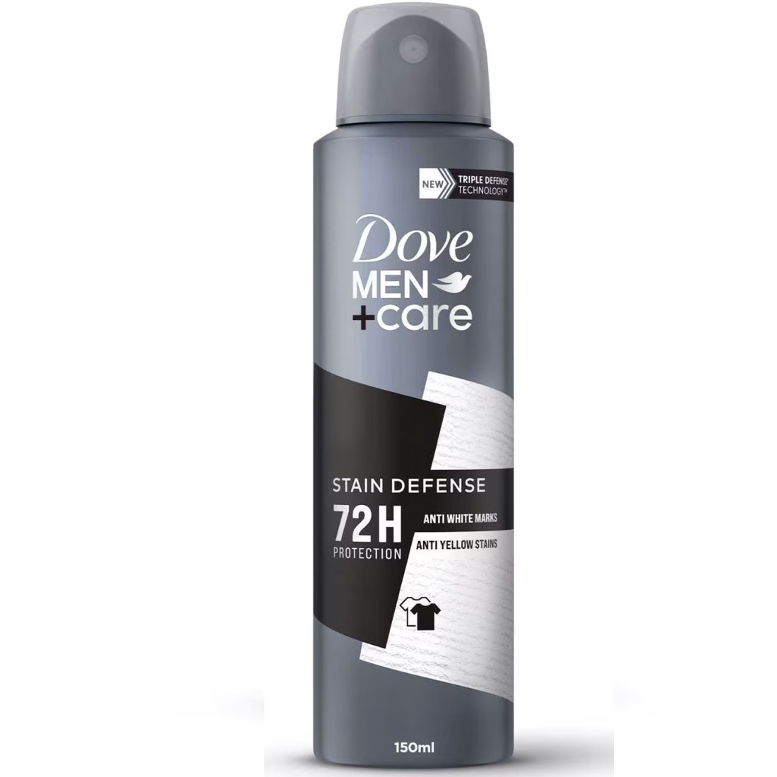 Dove Men+Care Antiperspirant Deodorant Body Spray for Men Clean Scent Stain Defense 150ml