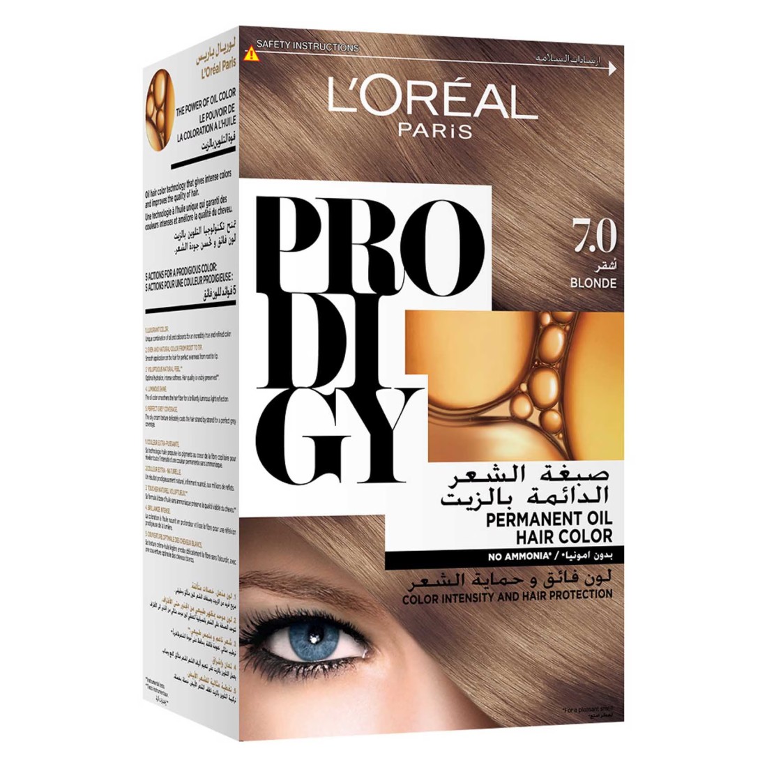 L&#39;Oreal Paris Prodigy Ammonia-Free Permanent Oil Hair Colour 7.0 Blonde